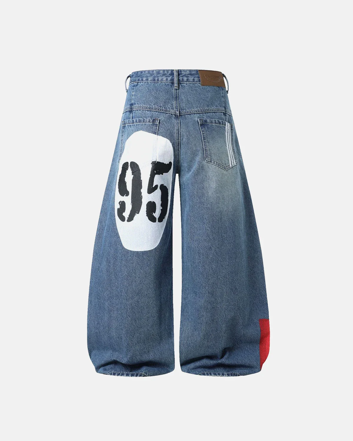 1990 Graphic Print Barrel Jeans | Inflation Streetwear - Image 10