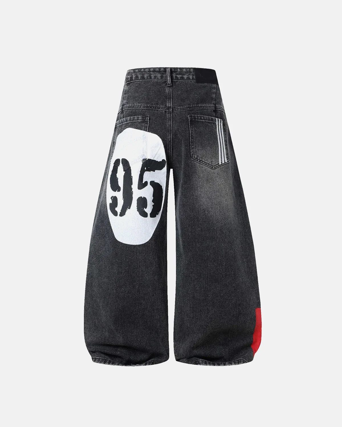 1990 Graphic Print Barrel Jeans | Inflation Streetwear - Image 11
