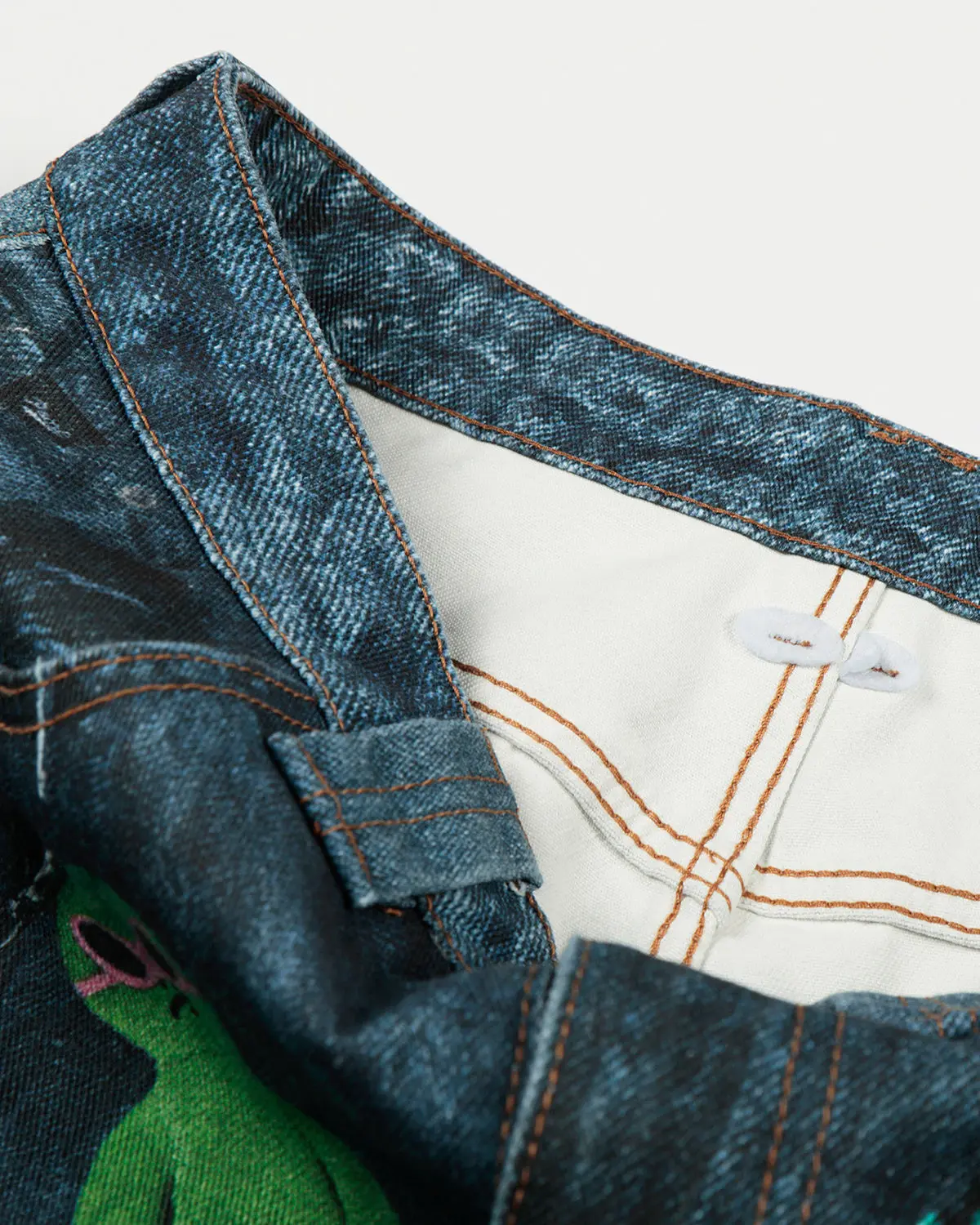 3D Print Chain Barrel Jeans | Inflation Streetwear - Image 8