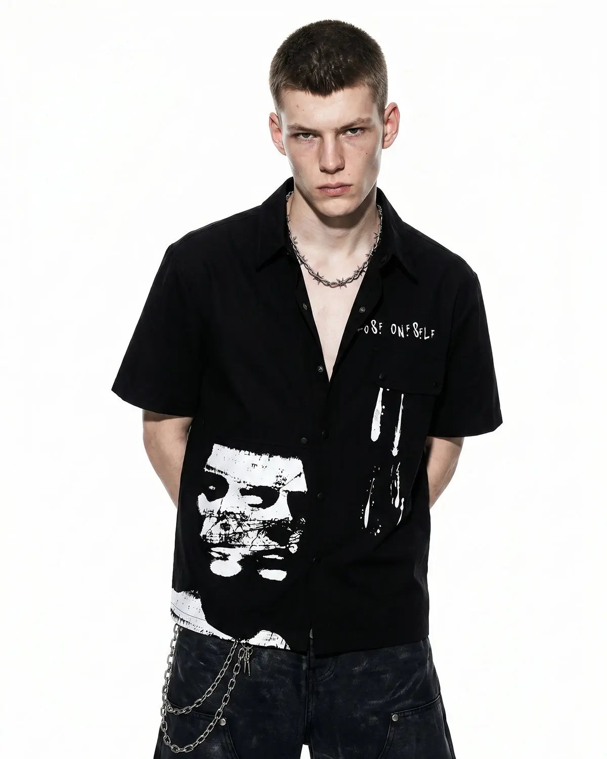Abstract Graphic Printing Shirts | Inflation Streetwear - Image 3