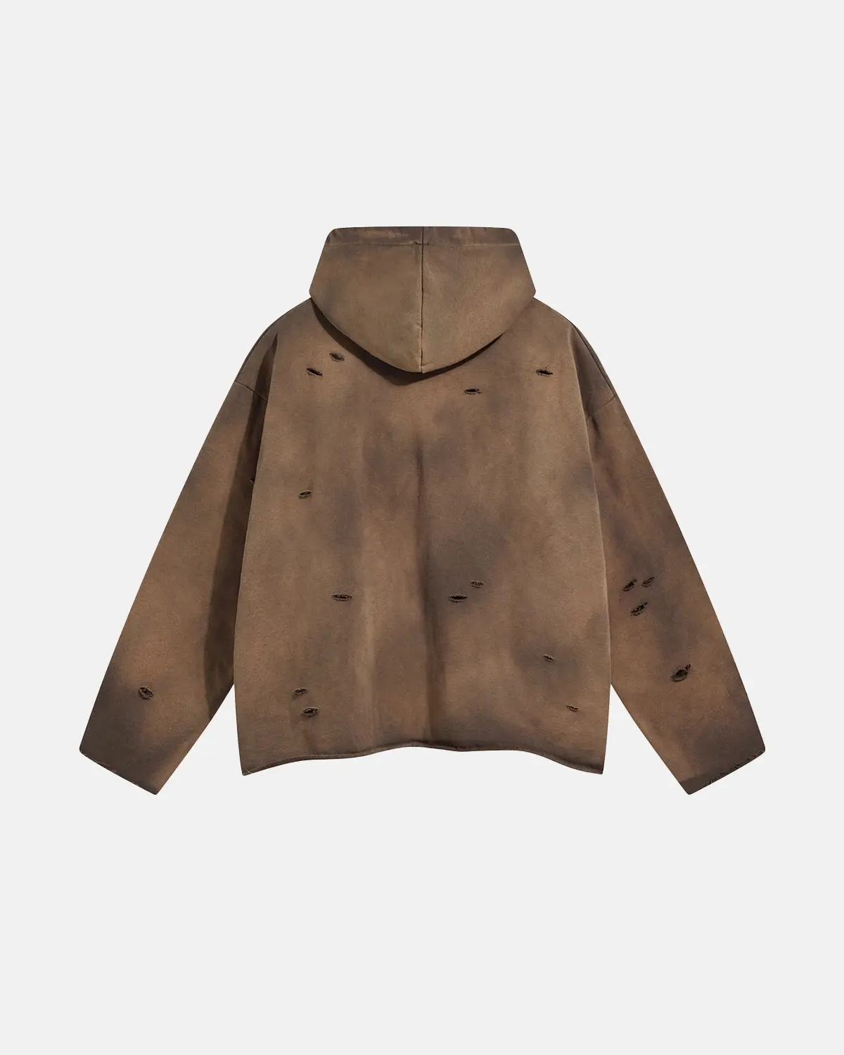 Acid Wash Ripped Boxy Hoodies | Inflation Streetwear - Image 6