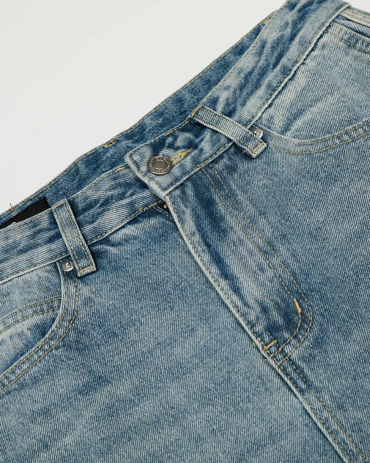 Acid Wash Striped Side Baggy Jeans | Inflation Streetwear - Image 7