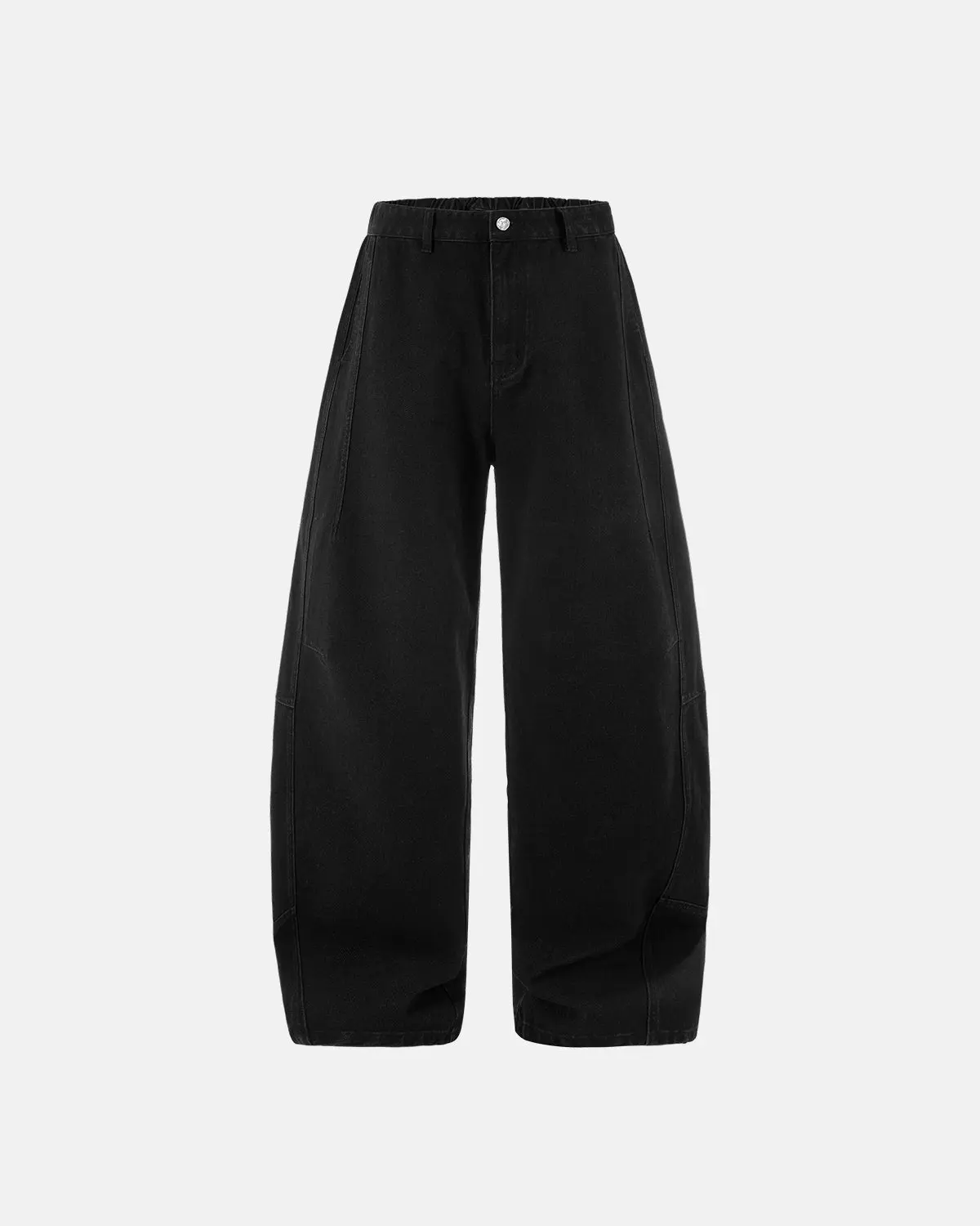 Acid Washed Black Barrel Jeans | Inflation Streetwear - Image 3
