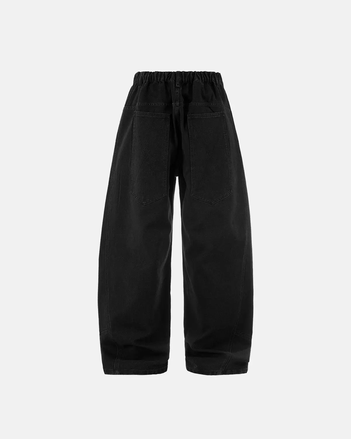 Acid Washed Black Barrel Jeans | Inflation Streetwear - Image 4