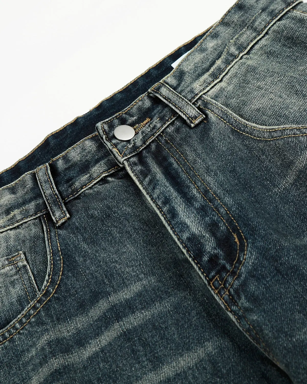 Acid Washed Ripped Baggy Barrel Jeans | Inflation Streetwear - Image 4