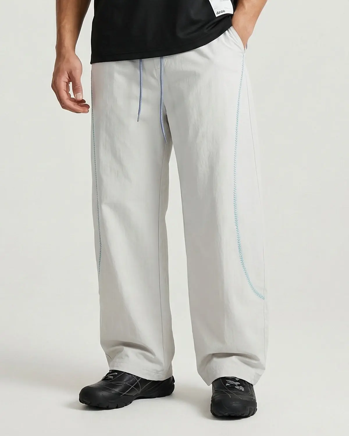 AirFlow Contrast Embroidered Track Pants | INFLATION TECHLATION™ - Image 10