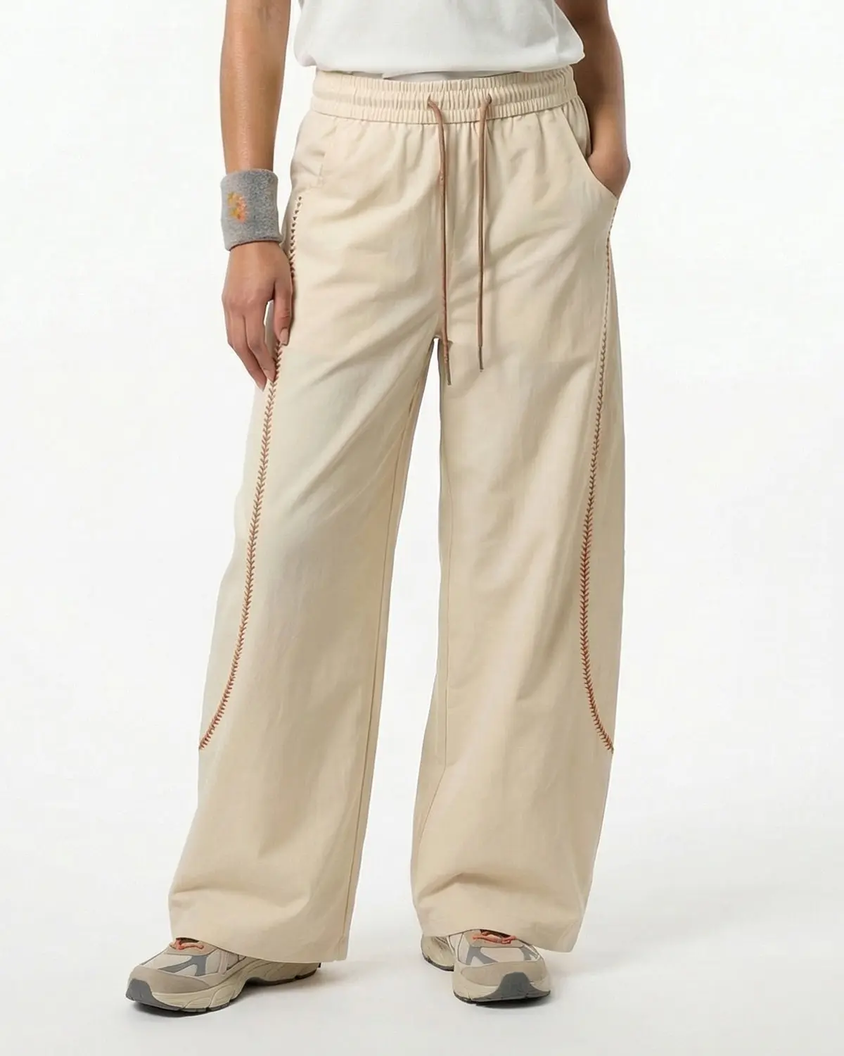 AirFlow Contrast Embroidered Track Pants | INFLATION TECHLATION™ - Image 7