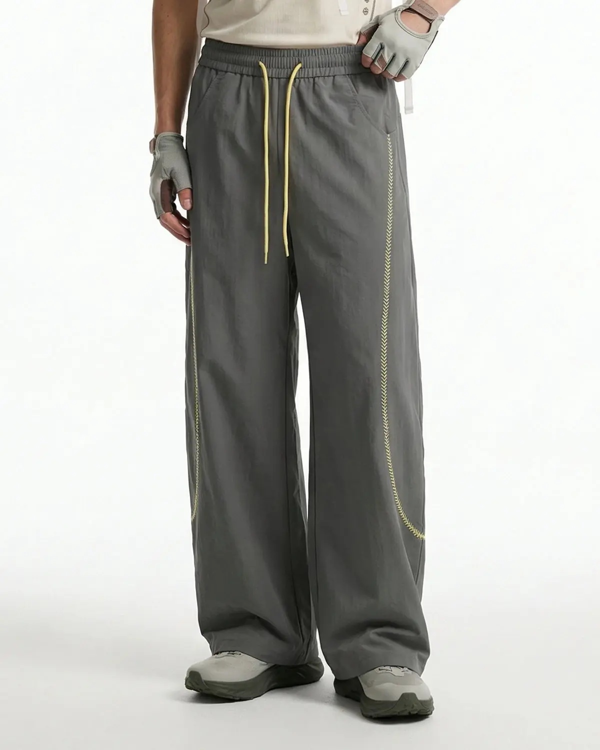 AirFlow Contrast Embroidered Track Pants | INFLATION TECHLATION™ - Image 8
