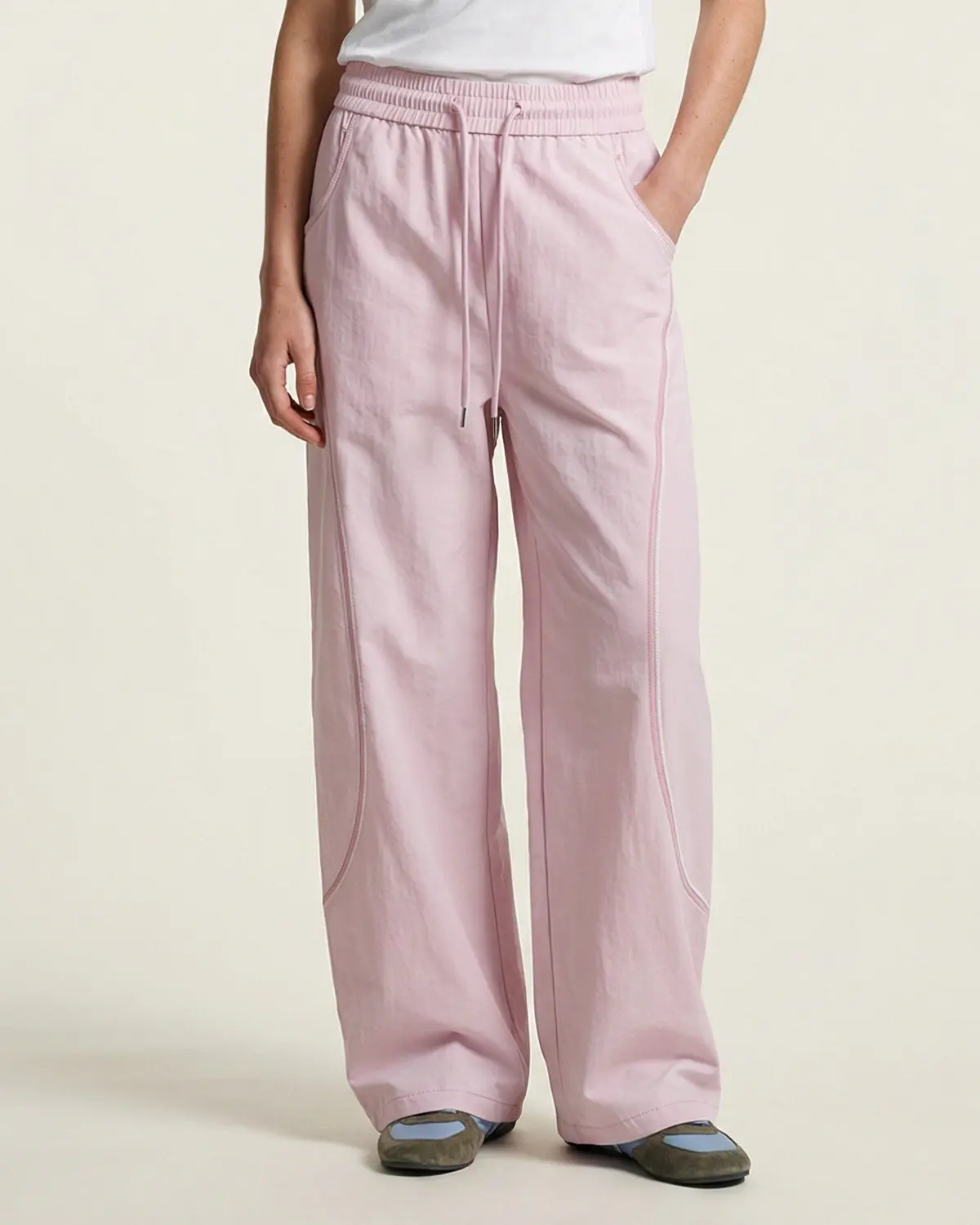 AirFlow Contrast Embroidered Track Pants | INFLATION TECHLATION™ - Image 9