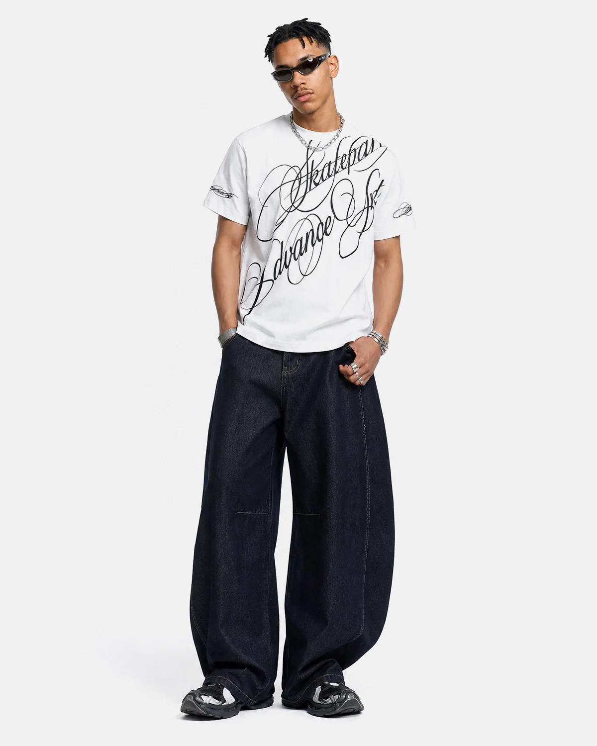 All-Over Script Graphic T-Shirt | Inflation Streetwear - Image 3