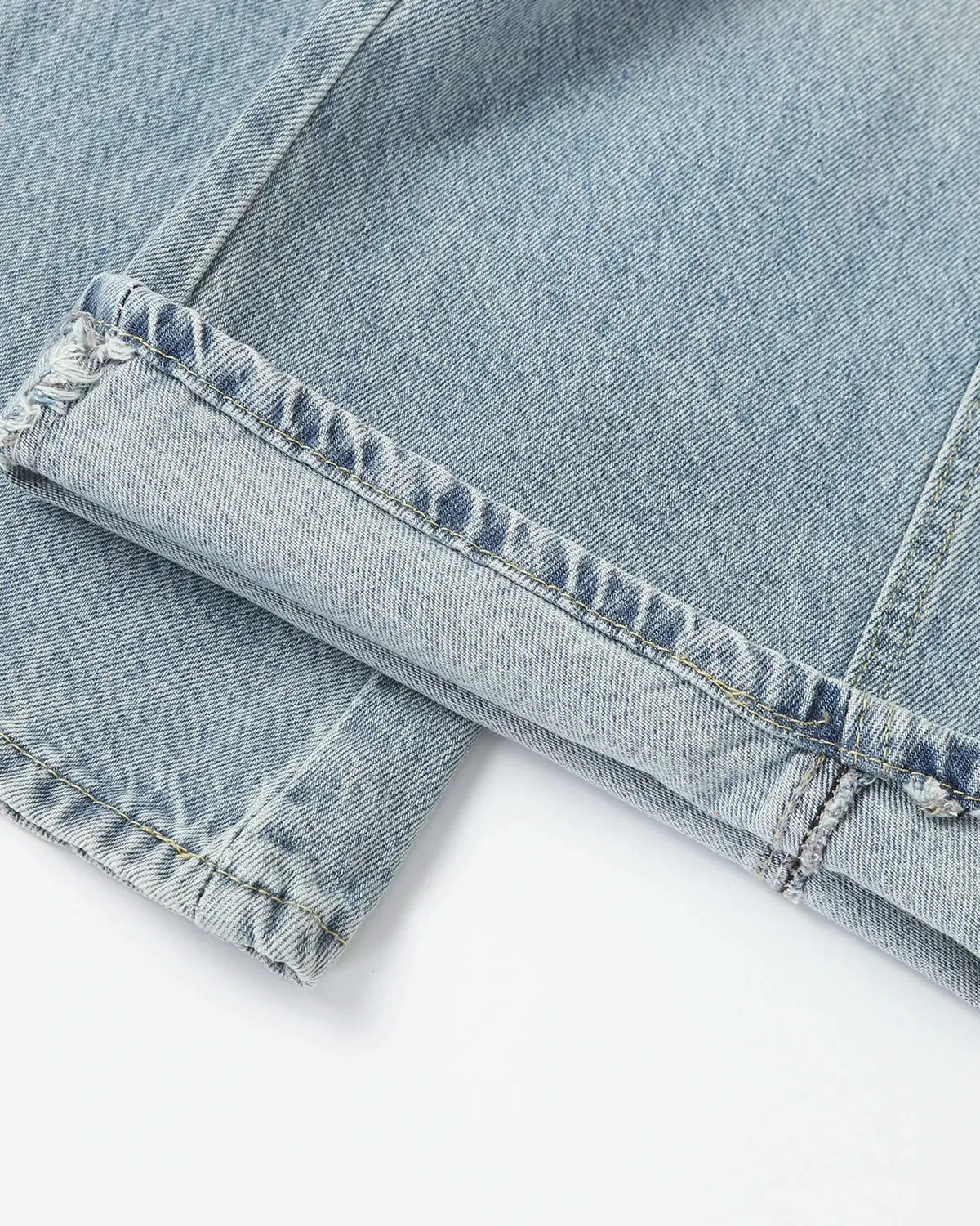 Asymmetric Button Baggy Jeans | Inflation Streetwear - Image 8