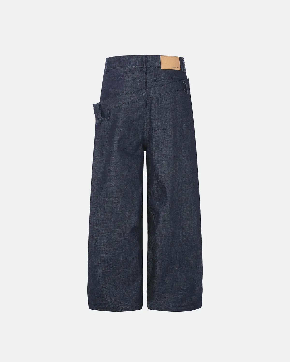 Asymmetric Wrap Waist Baggy Jeans | Inflation Streetwear - Image 7