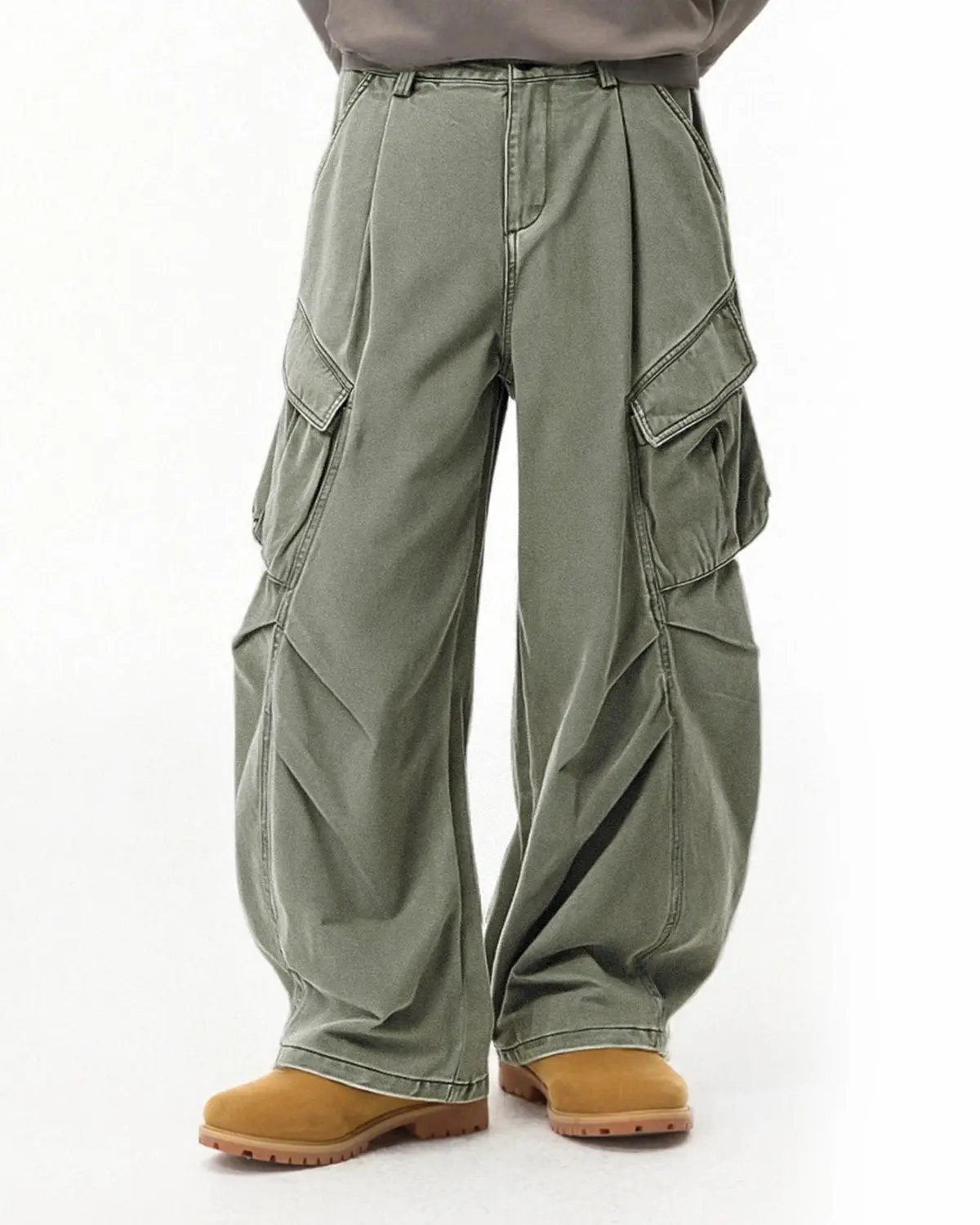 Baggy Cargo Pants with Multiple Pockets | Inflation Streetwear - Image 5