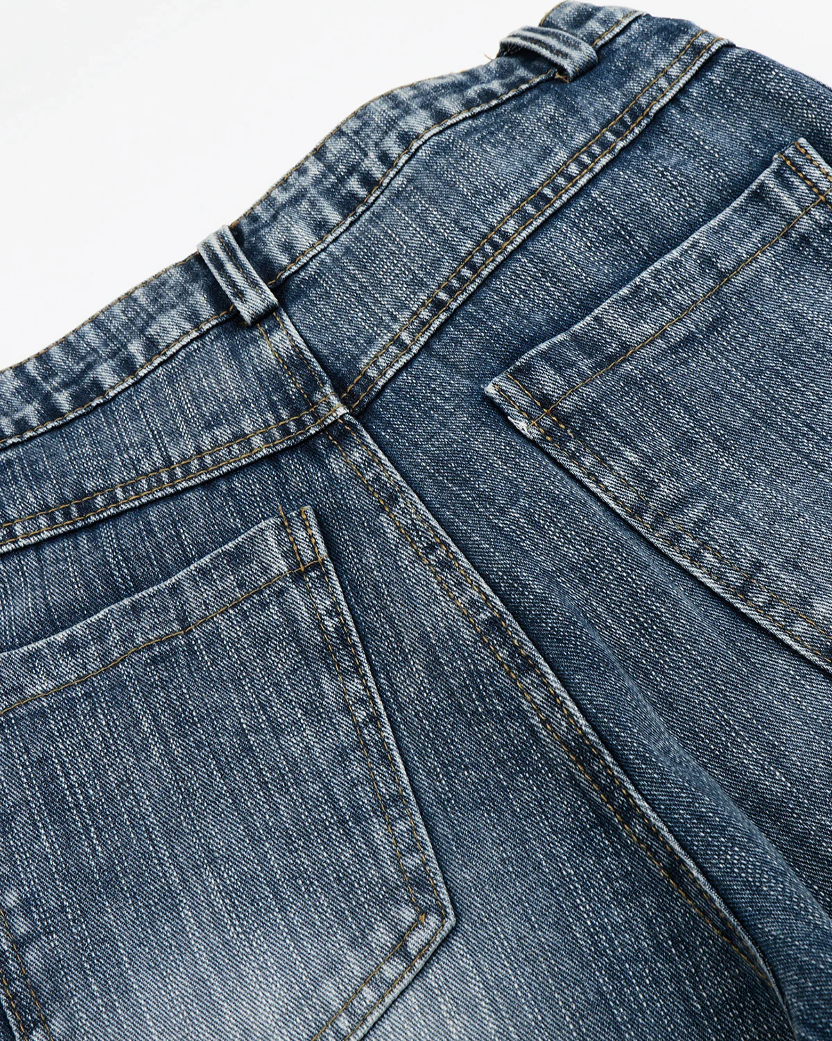Belted Bamboo Weave Barrel Jeans | Inflation Streetwear - Image 10