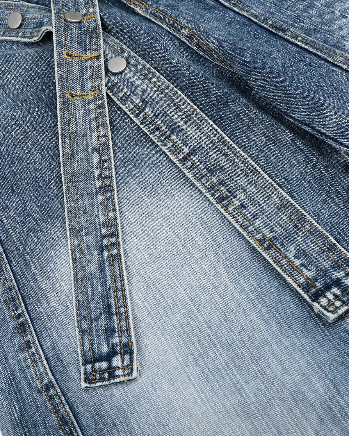 Belted Bamboo Weave Barrel Jeans | Inflation Streetwear - Image 8