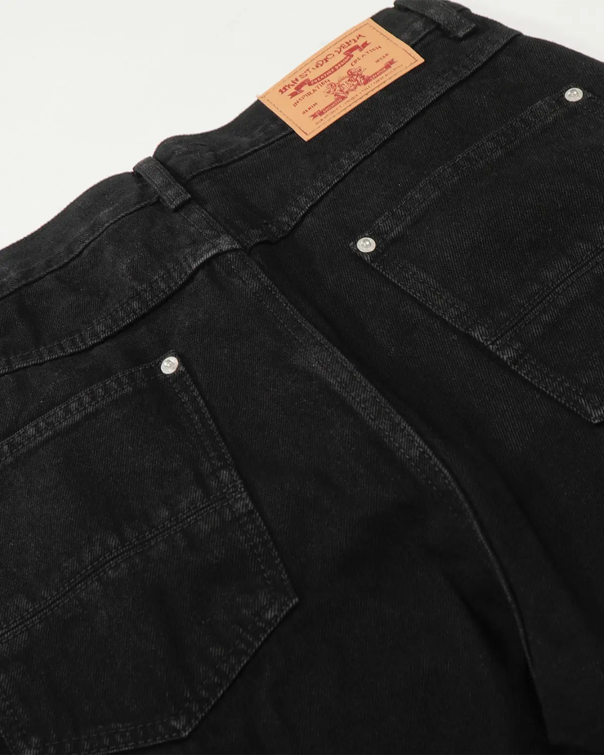 Black Baggy Jeans | Inflation Streetwear - Image 5