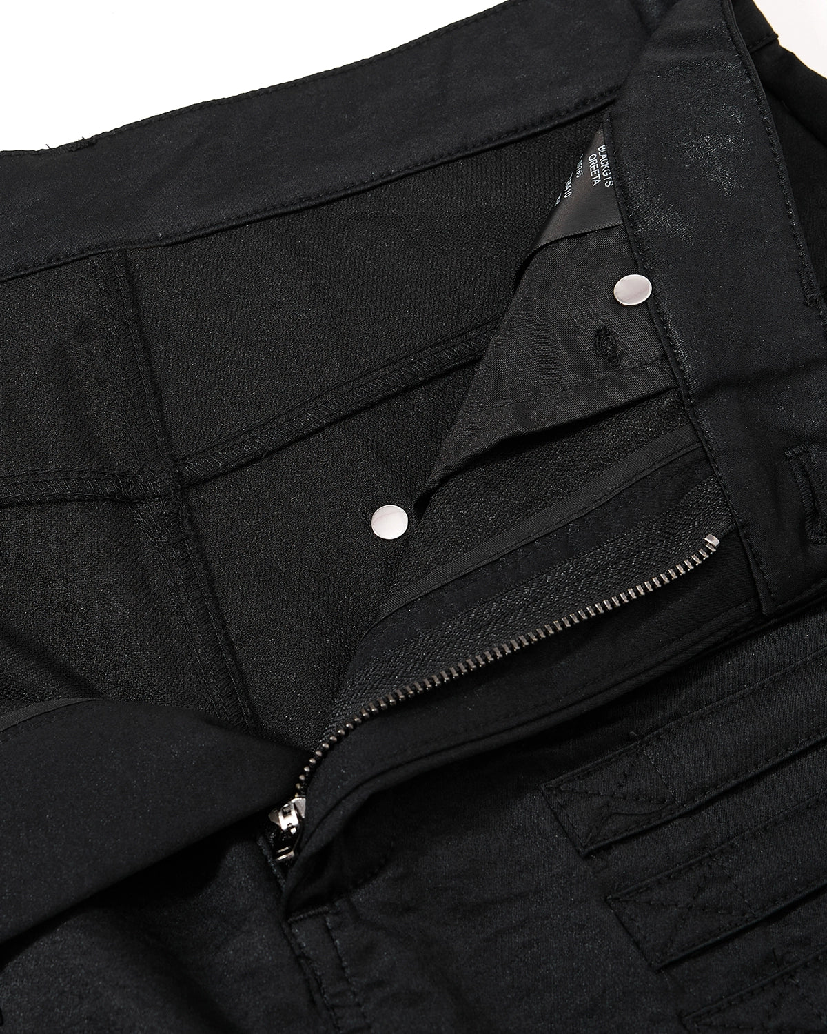 Black Graphic Wide Leg Pants | Inflation Streetwear - Image 12