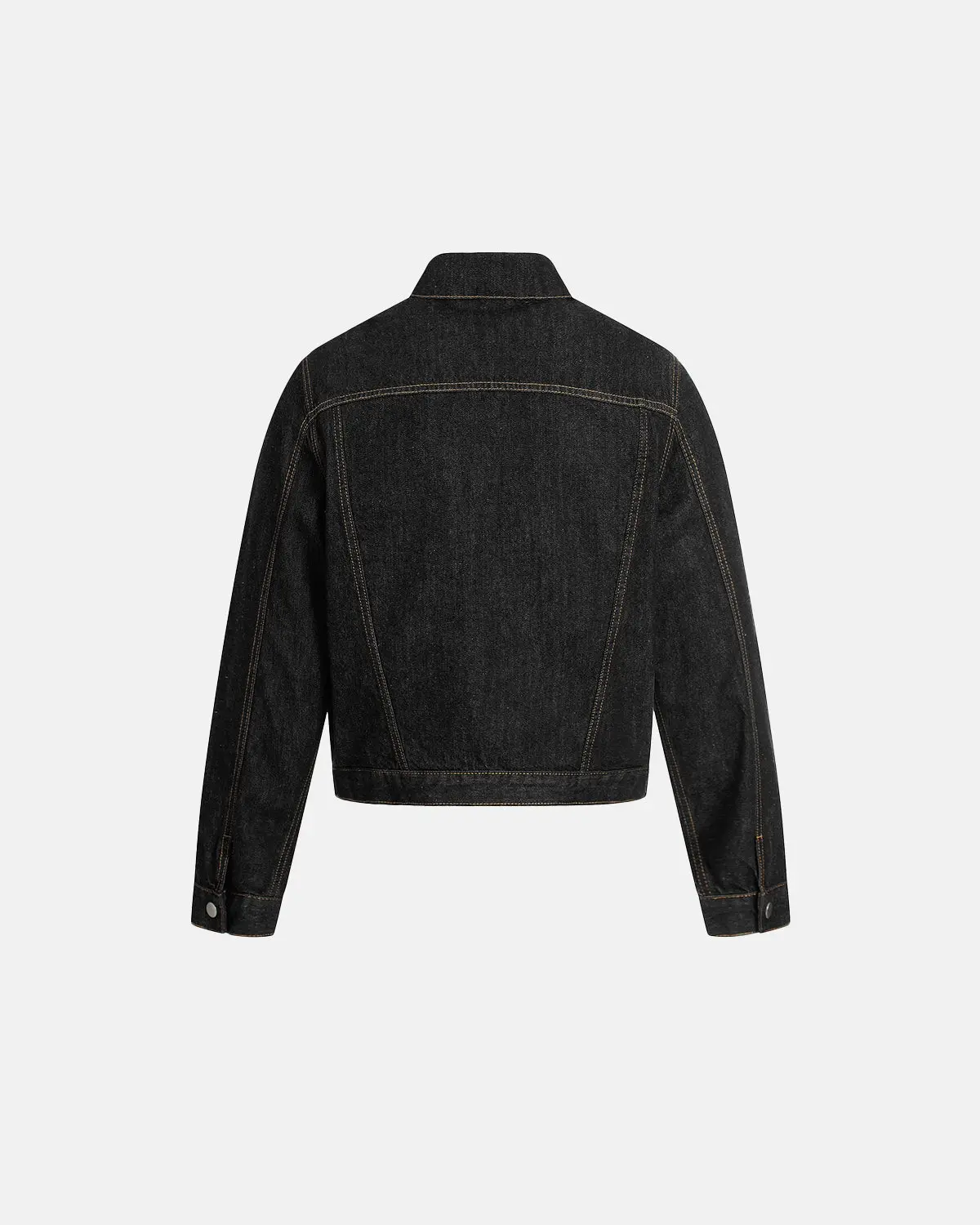 Black Multi Pockets Denim Jacket | Inflation Streetwear - Image 3
