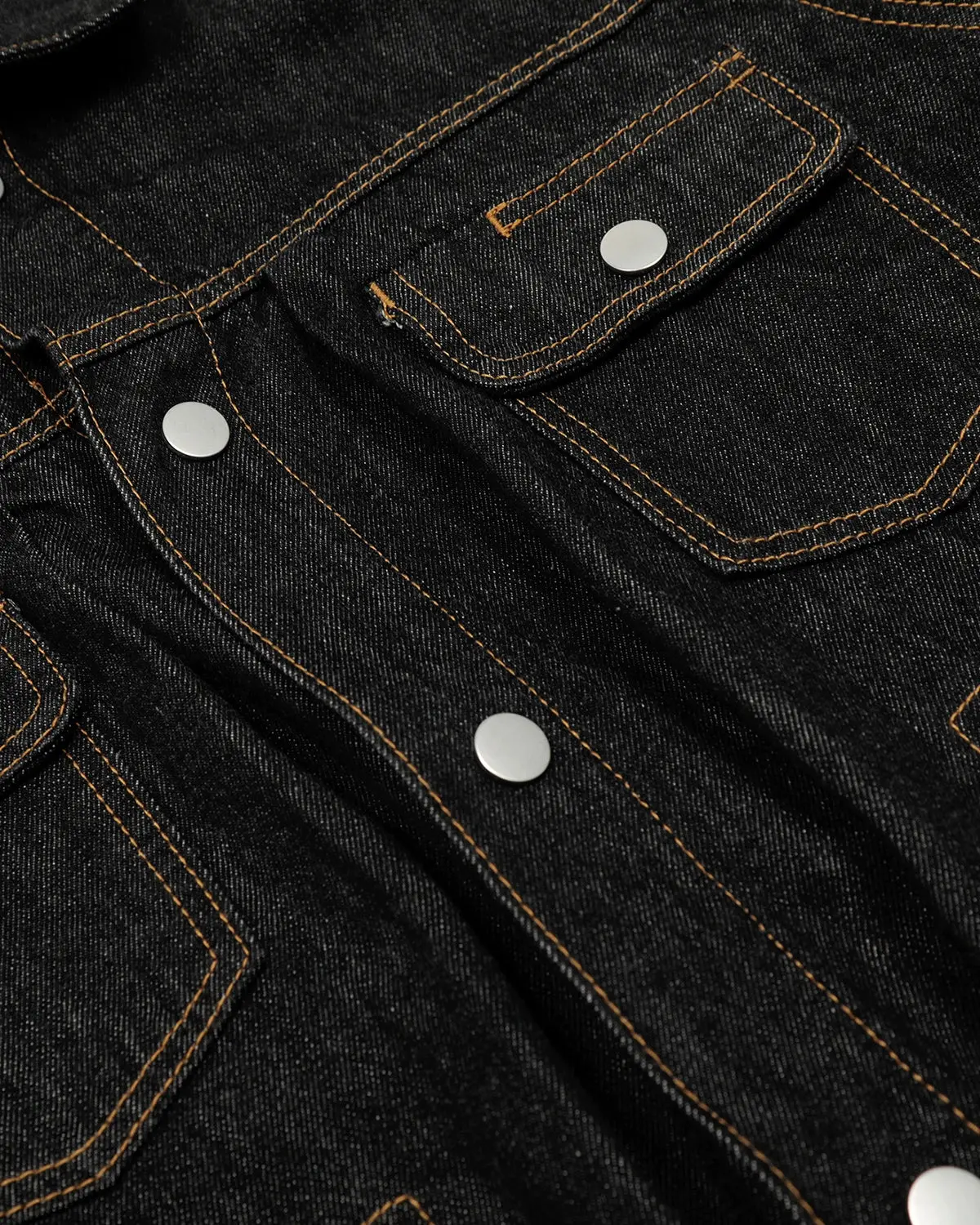 Black Multi Pockets Denim Jacket | Inflation Streetwear - Image 7