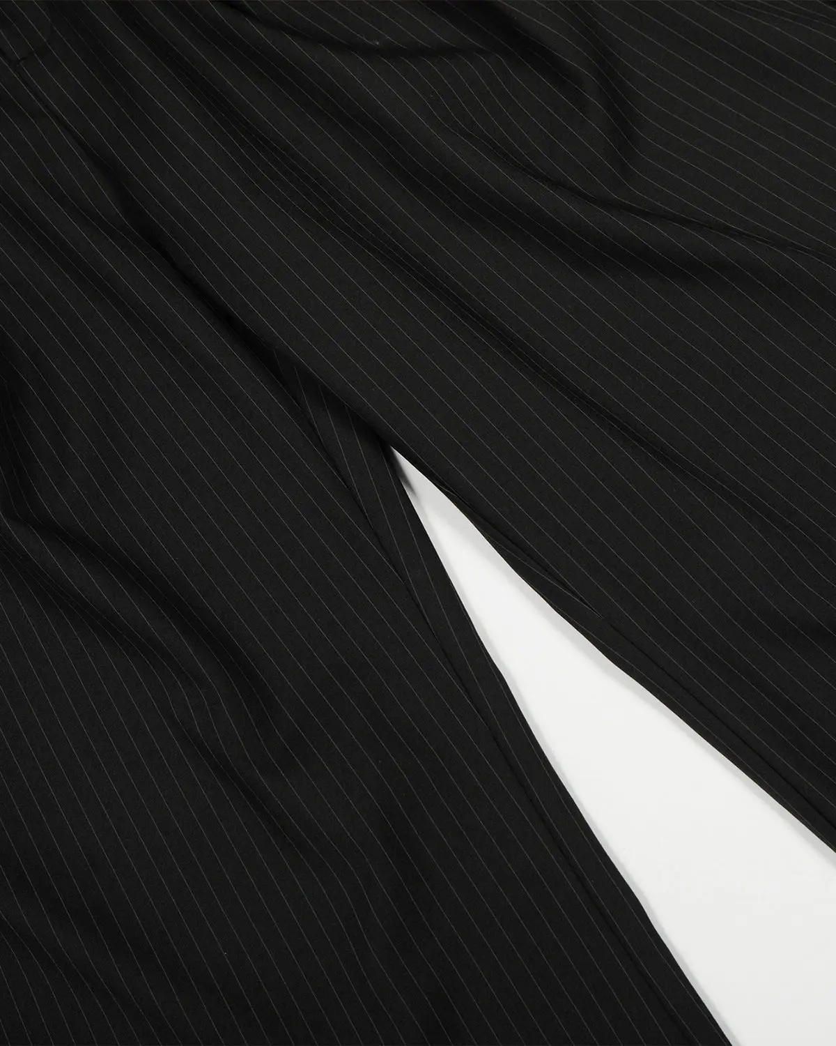 Black Striped Barrel Suit Pant | INFLATION Streetwear - Image 12