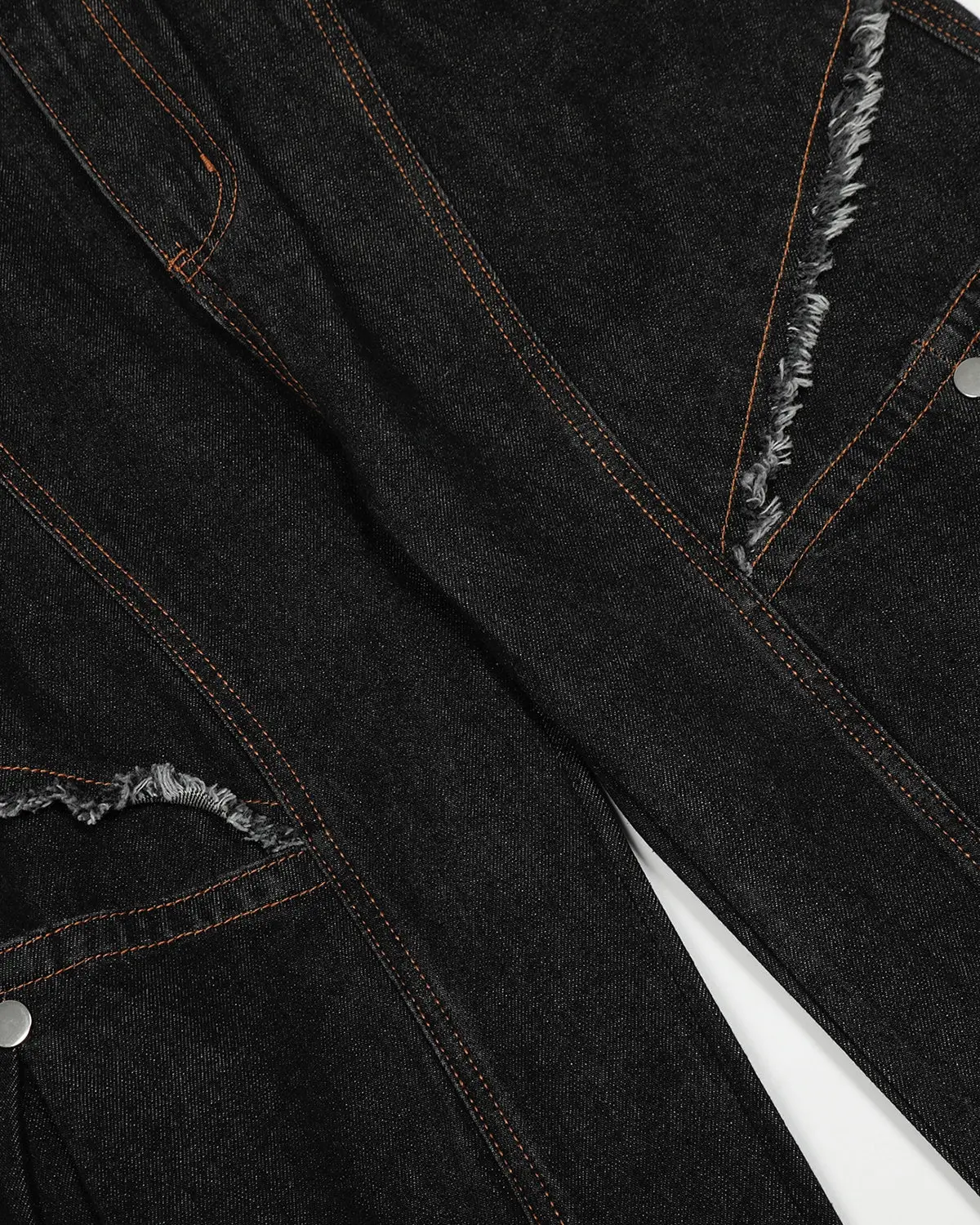 Black Super Barrel Jeans  | Inflation Streetwear - Image 7