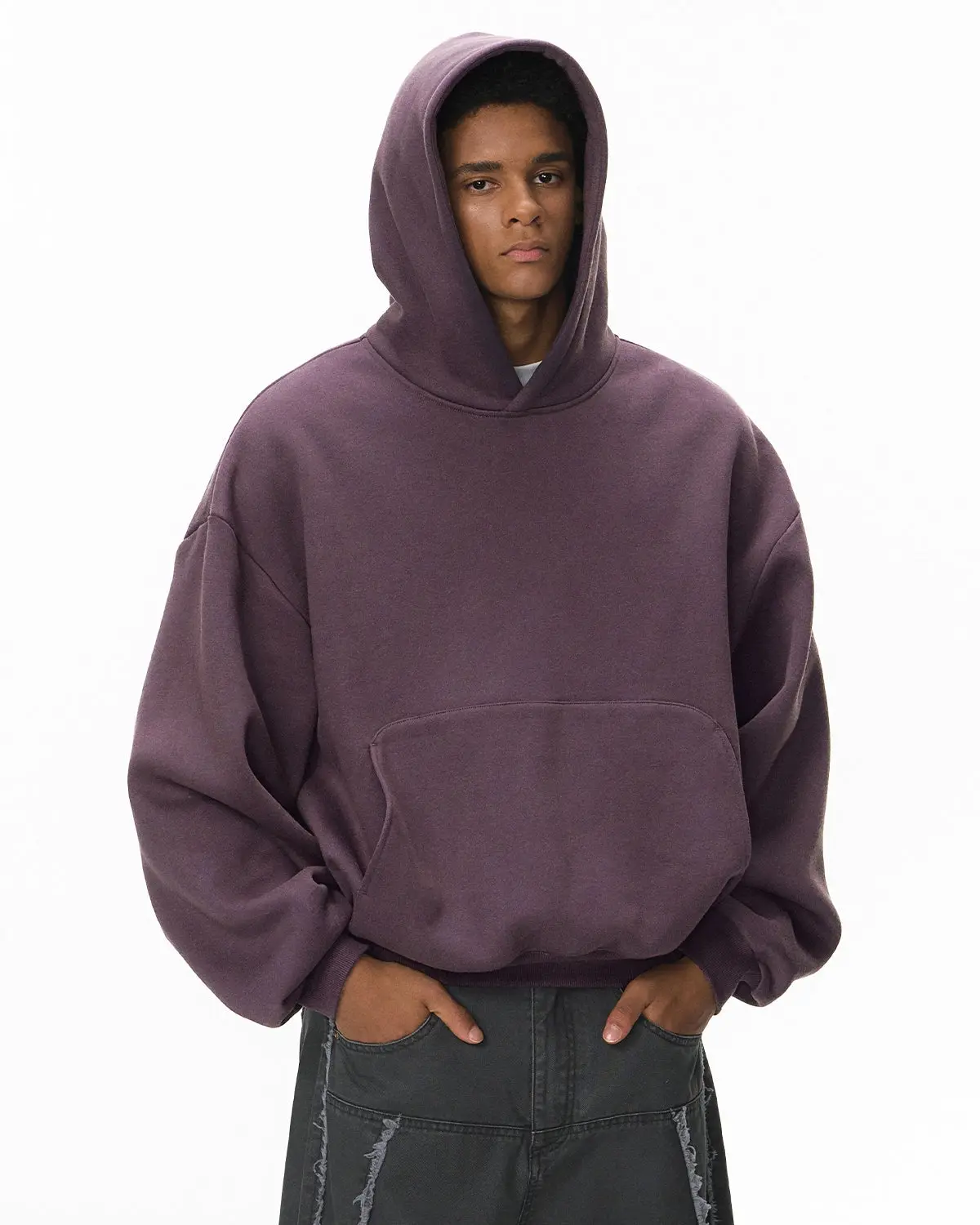Blank Comfy Boxy Fit Hoodies | Inflation Streetwear - Image 9