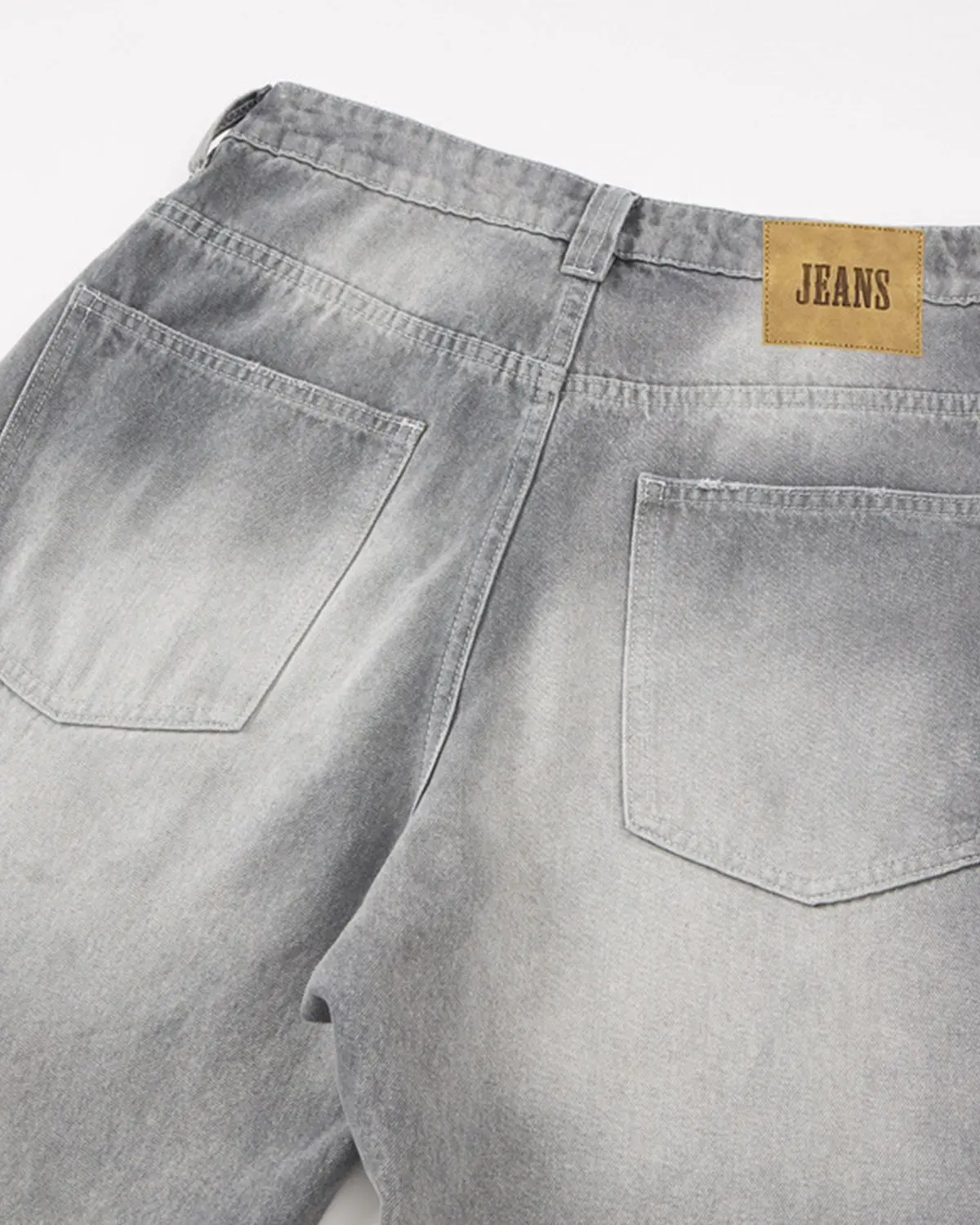 Blue Acid Wash Barrel Jeans | Inflation Streetwear - Image 4