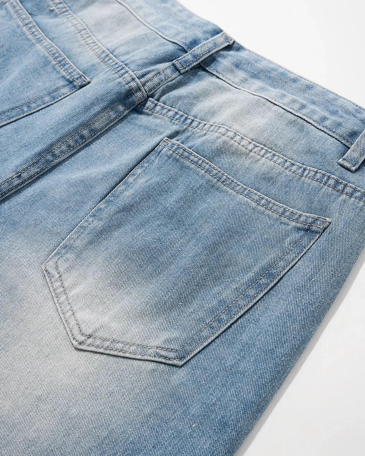 Blue Rhinestone Baggy Jeans Shorts | Inflation Streetwear - Image 6