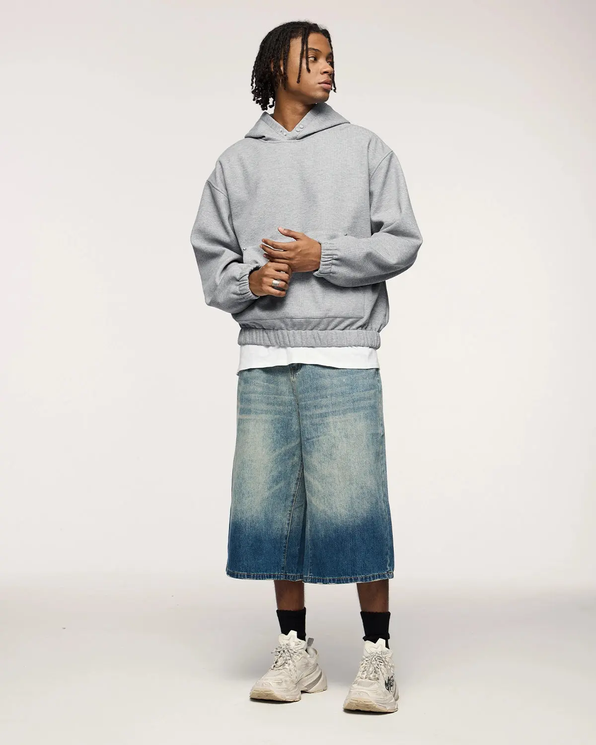 Boxy Cropped Hoodies | Inflation Streetwear - Image 14