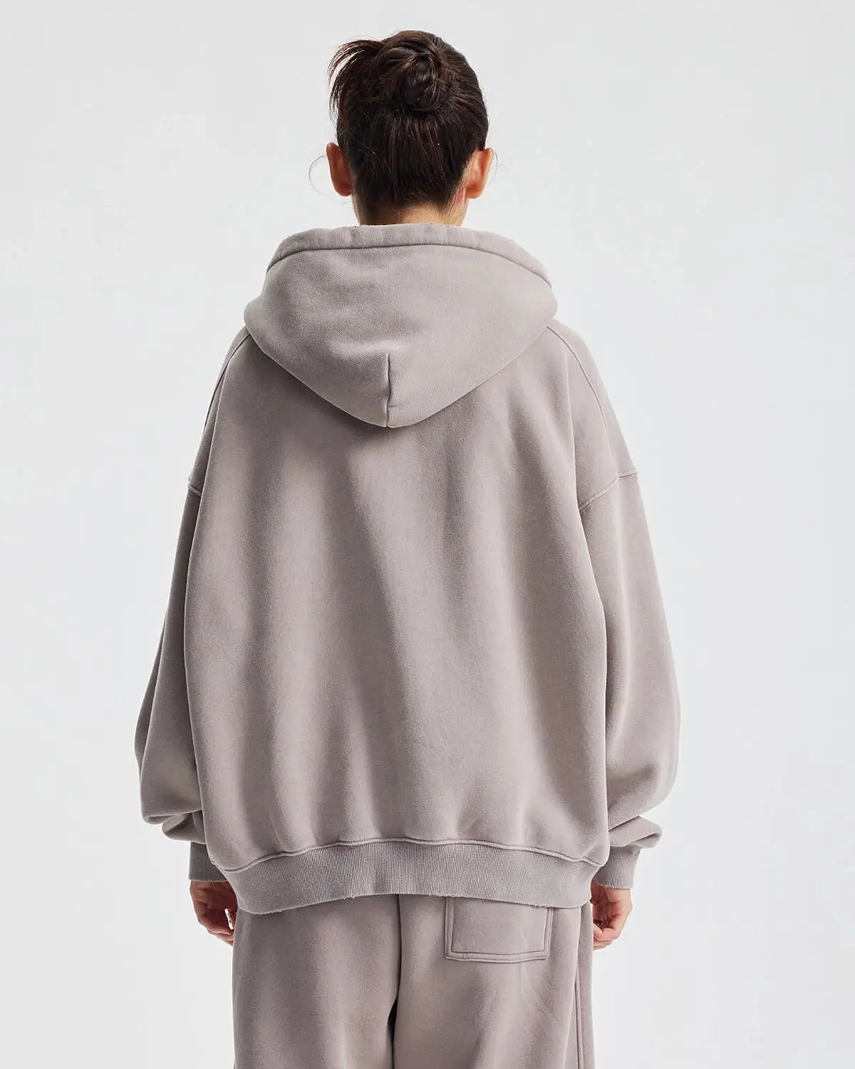 Boxy Fit Acid Washed Fleece Zip Up Hoodies | Inflation Streetwear - Image 11