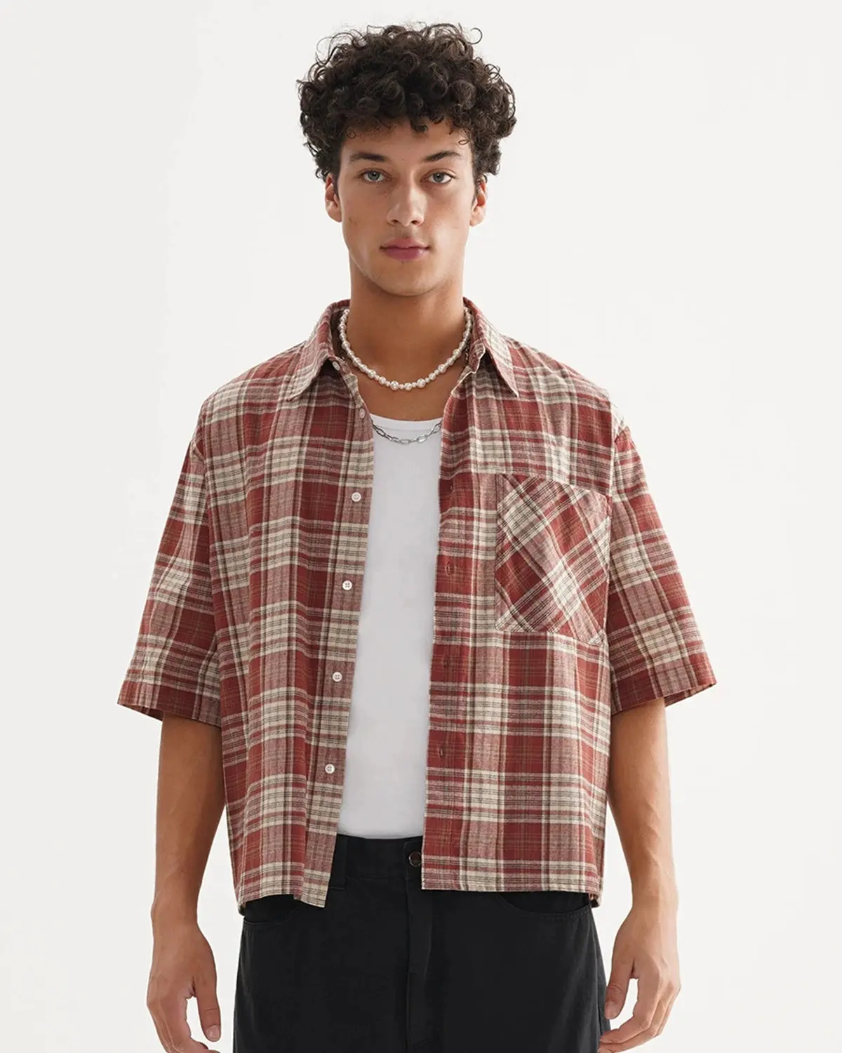 Boxy Fit Plaid Shirts | Inflation Streetwear - Image 6