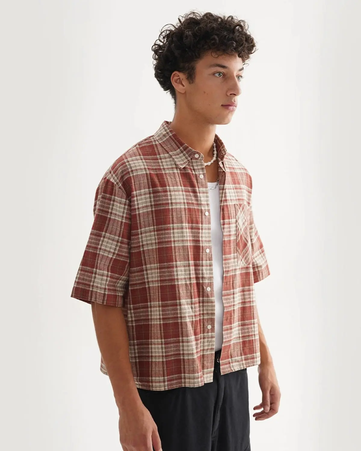 Boxy Fit Plaid Shirts | Inflation Streetwear - Image 8