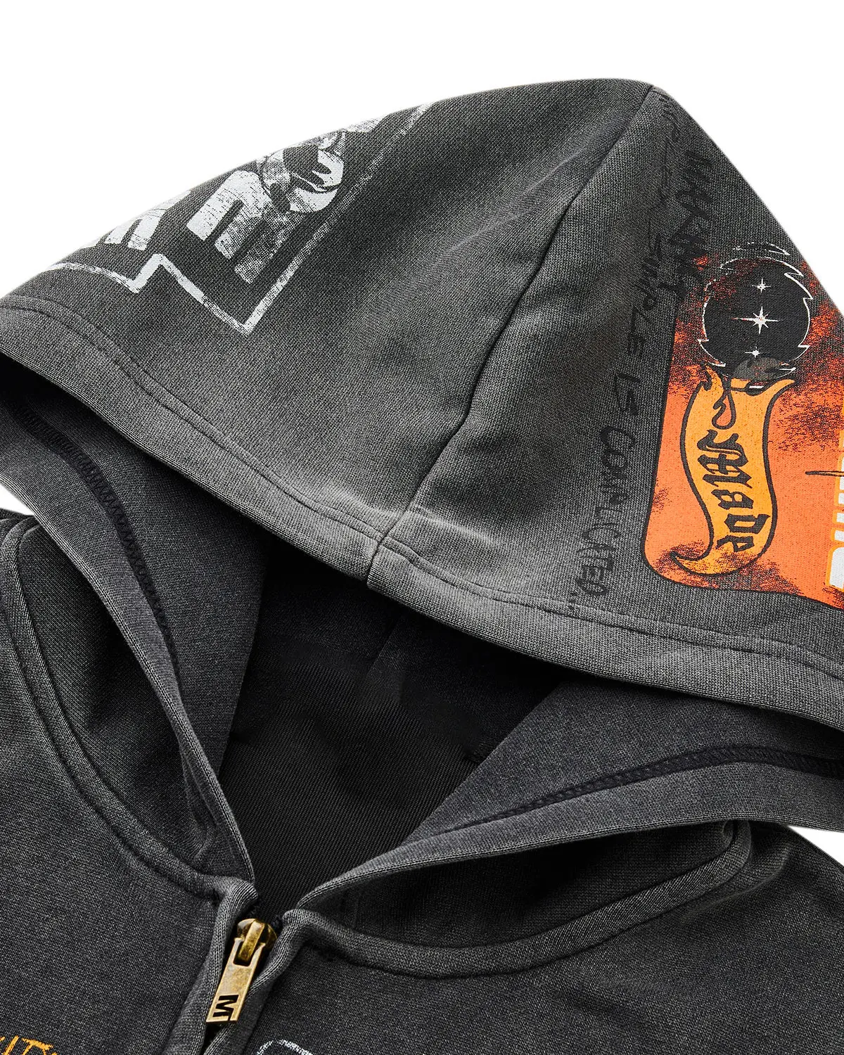 Boxy Graffiti Zip Up Hoodie | Inflation Streetwear - Image 11