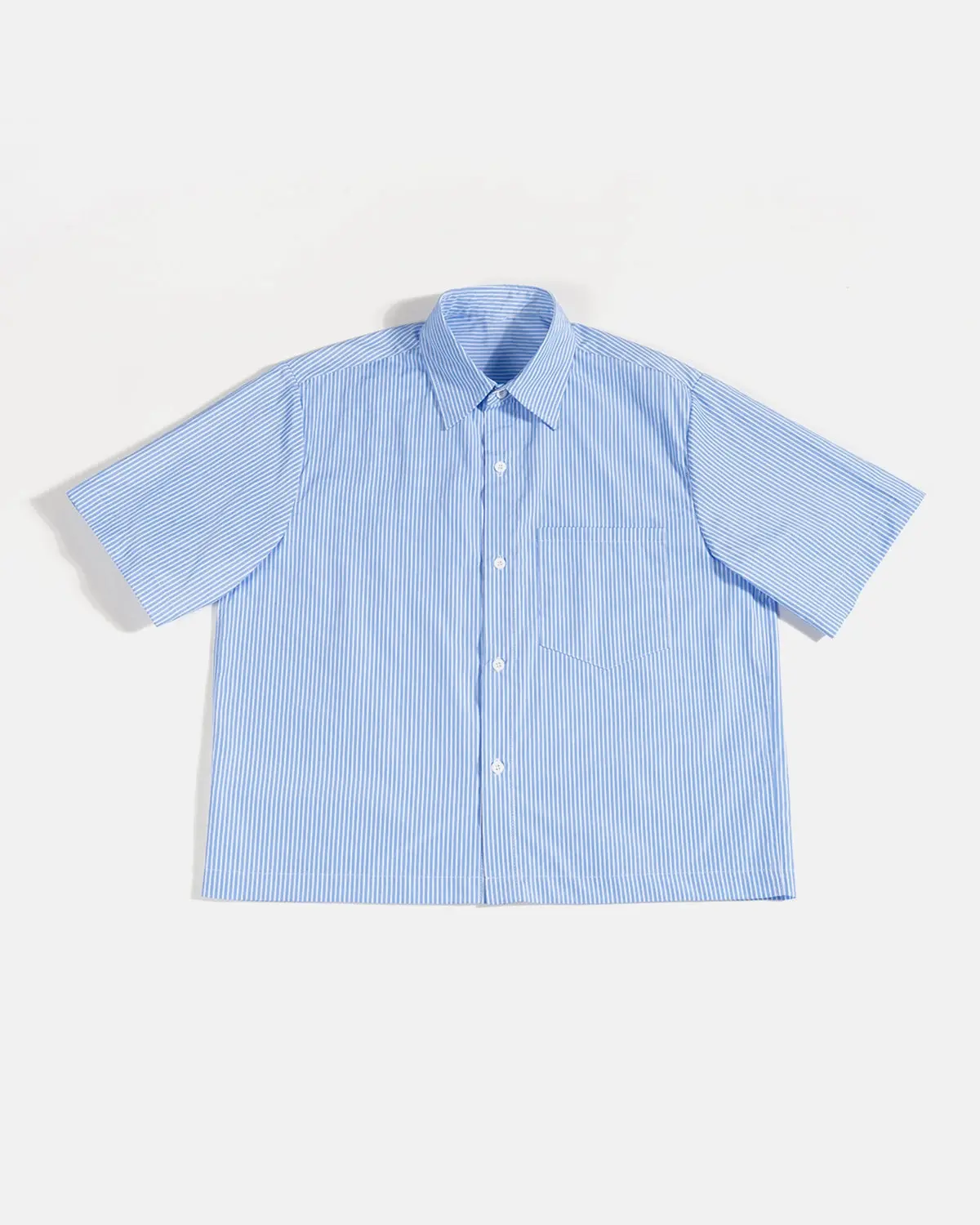 Boxy Striped Short-Sleeve Shirt | Inflation Streetwear