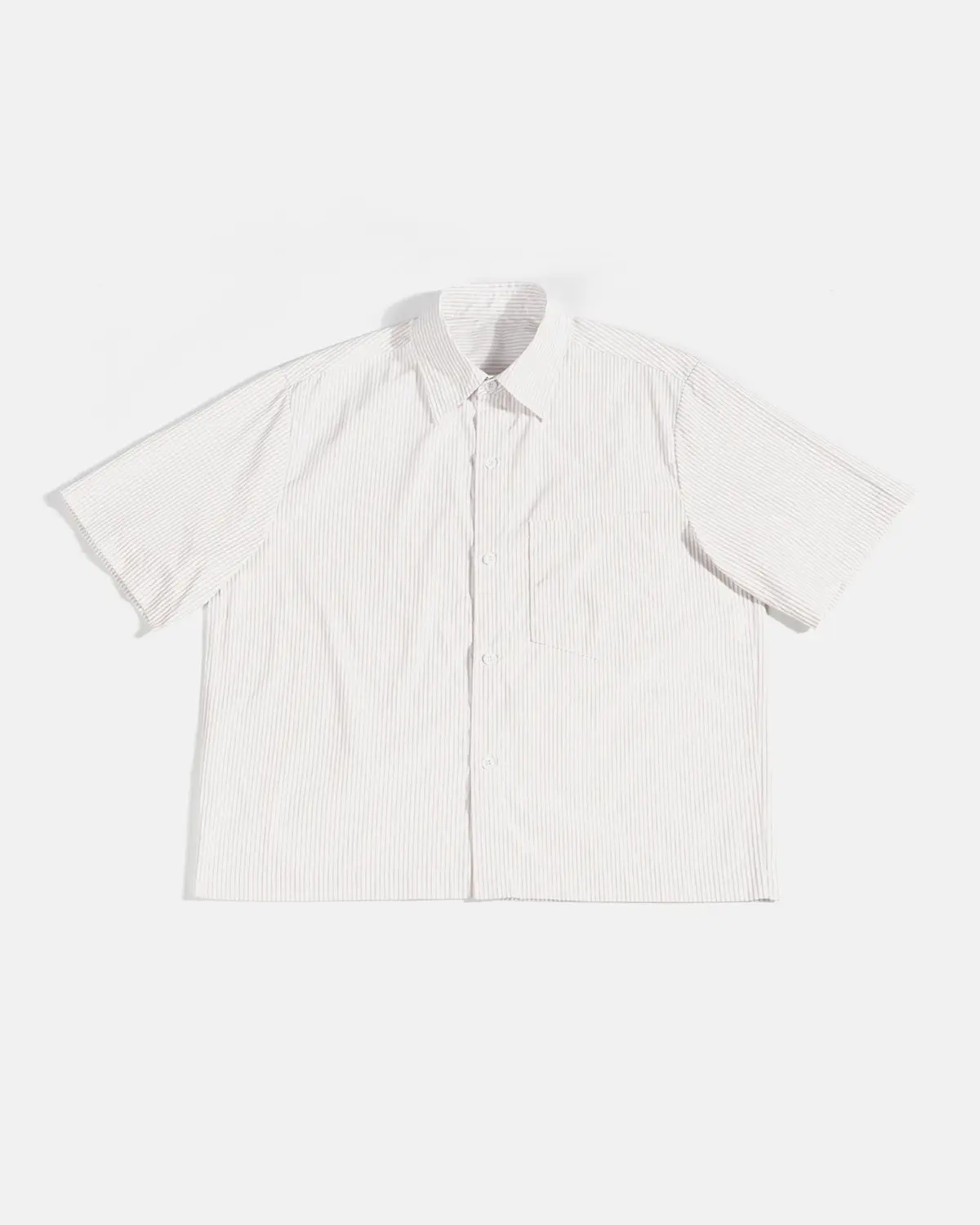 Boxy Striped Short-Sleeve Shirt | Inflation Streetwear - Image 2