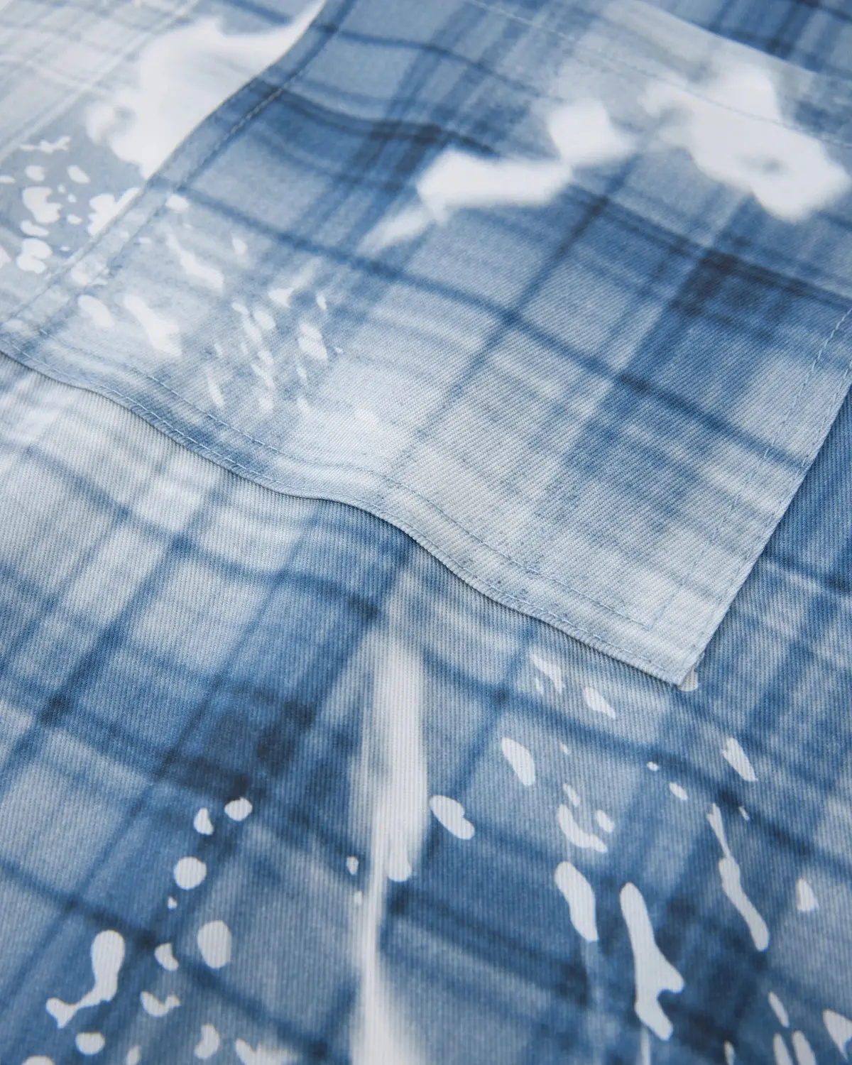 Boxy Tencel Washed Plaid Print Shirt | Inflation Streetwear - Image 13