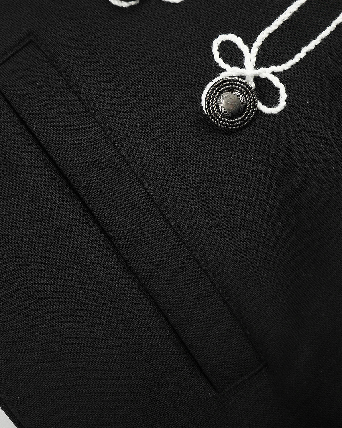 Braided Embroidery Boxy Zip Up Hoodie | Inflation Streetwear - Image 10
