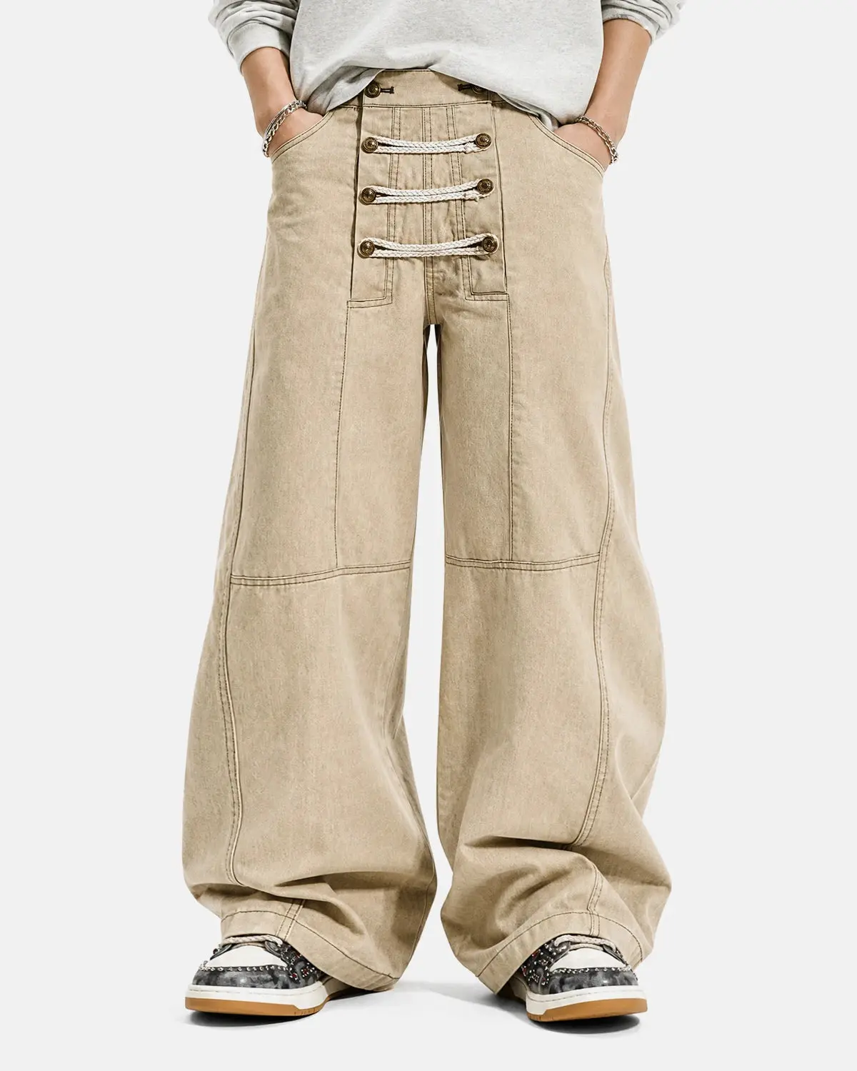 Braided Rope Barrel Pants | Inflation Streetwear - Image 2