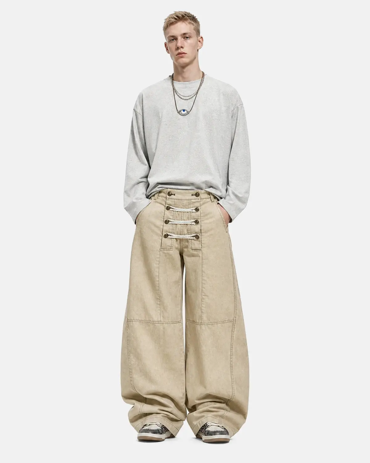 Braided Rope Barrel Pants | Inflation Streetwear - Image 4