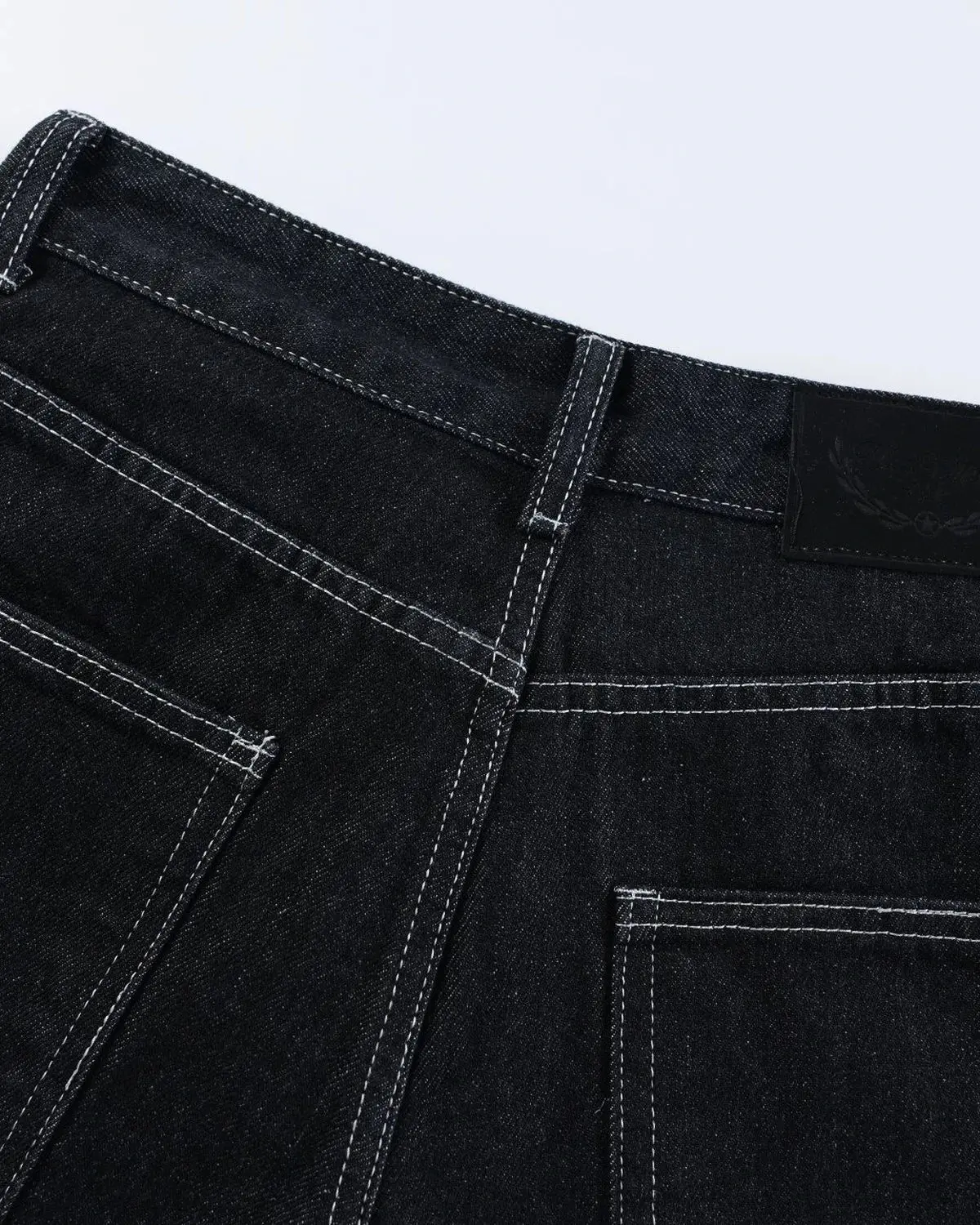 Buckle Detail Raw Denim Jorts | Inflation Streetwear - Image 14