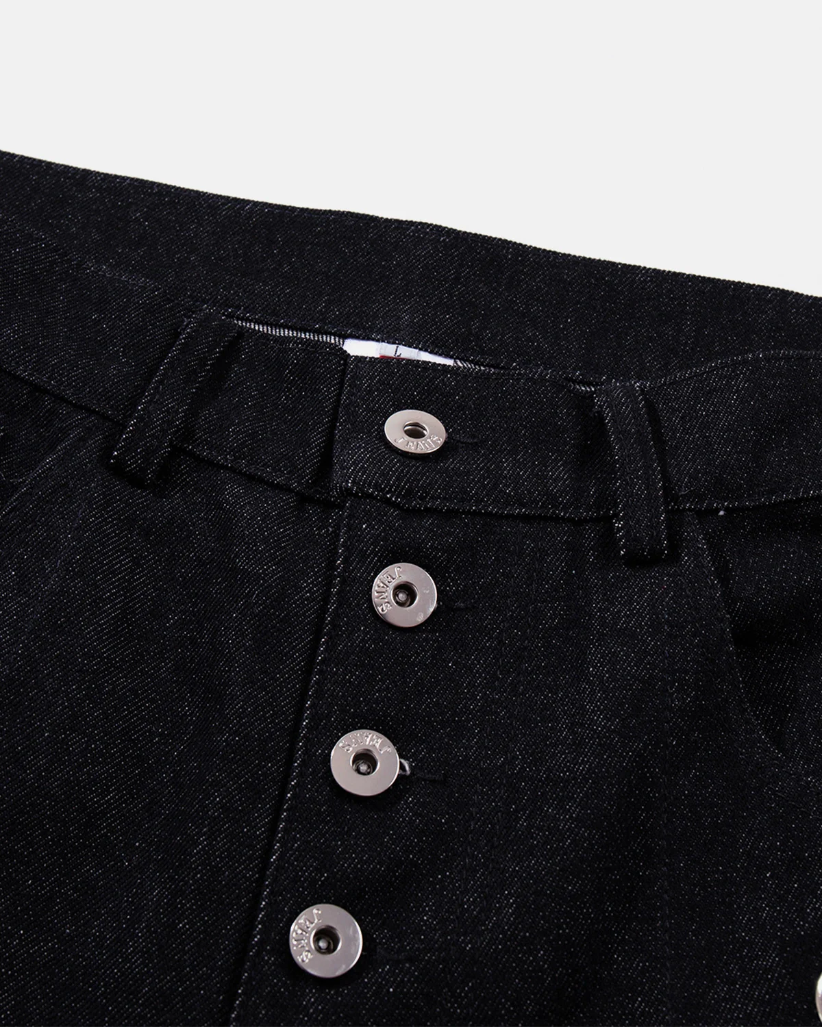Button Fly Eyelet Baggy Jeans | Inflation Streetwear - Image 7