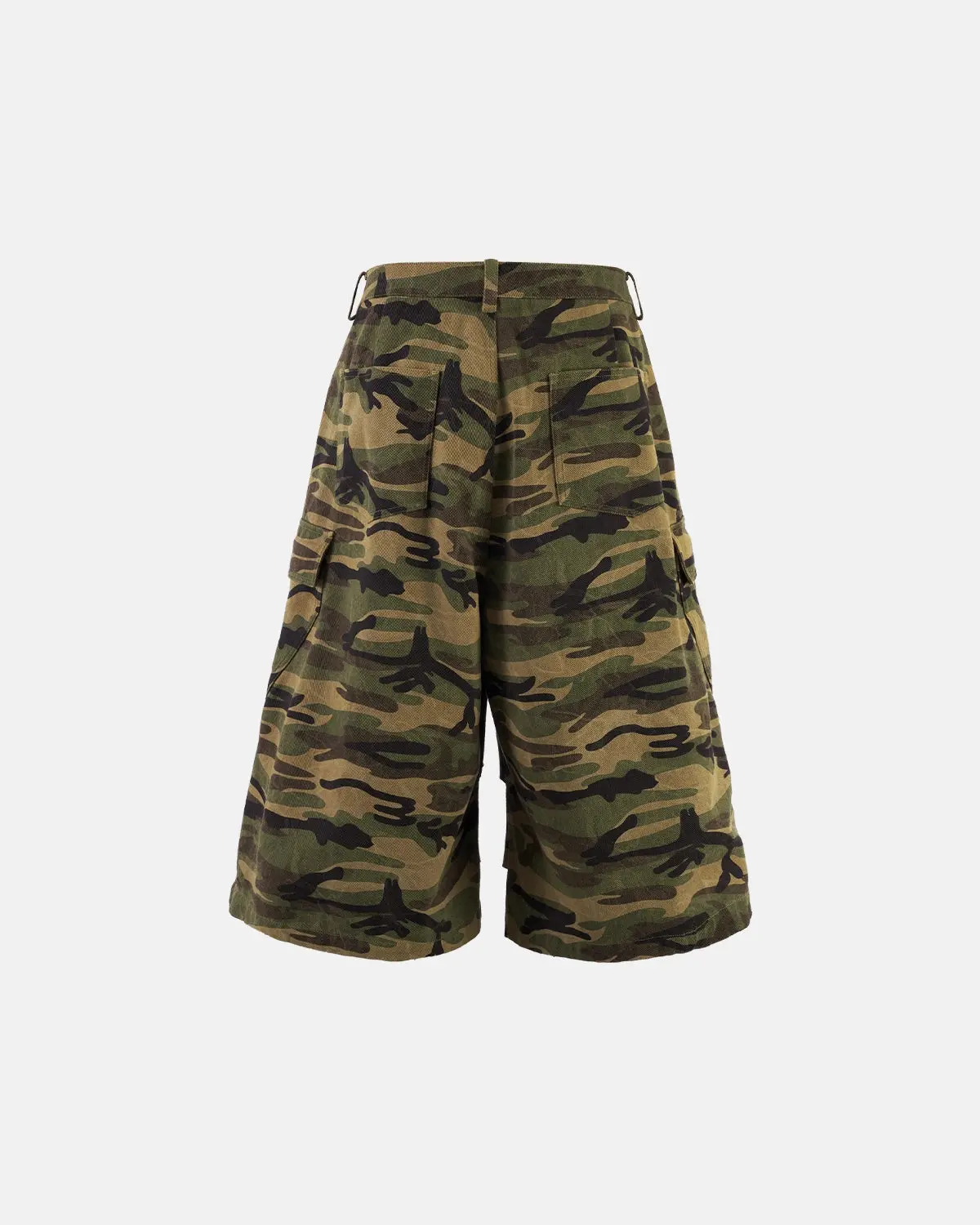 Camo Cargo Baggy Shorts | Inflation Streetwear - Image 6