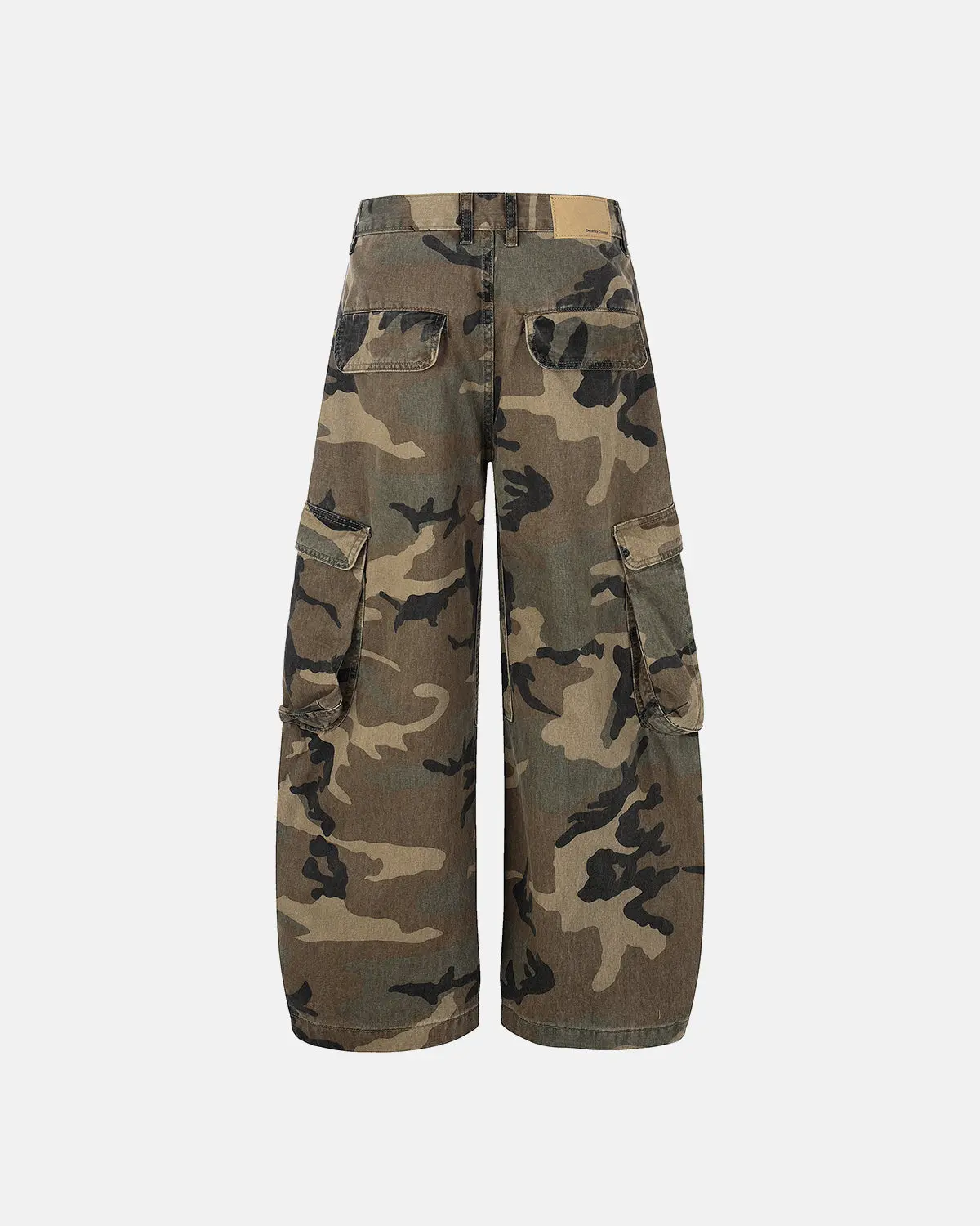 Camo Cargo Barrel Pants | Inflation Streetwear - Image 2