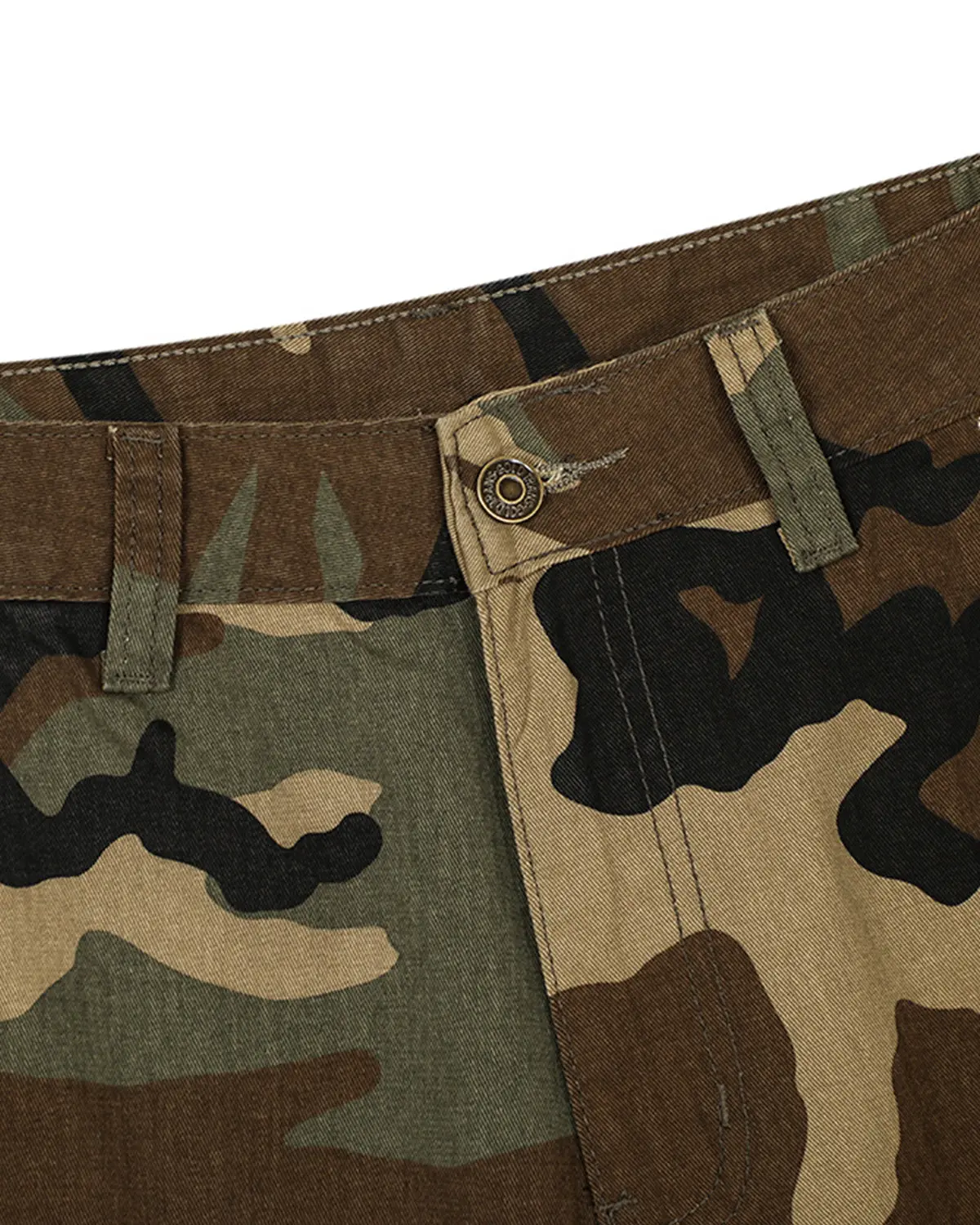 Camo Cargo Longline Shorts | Inflation Streetwear - Image 7
