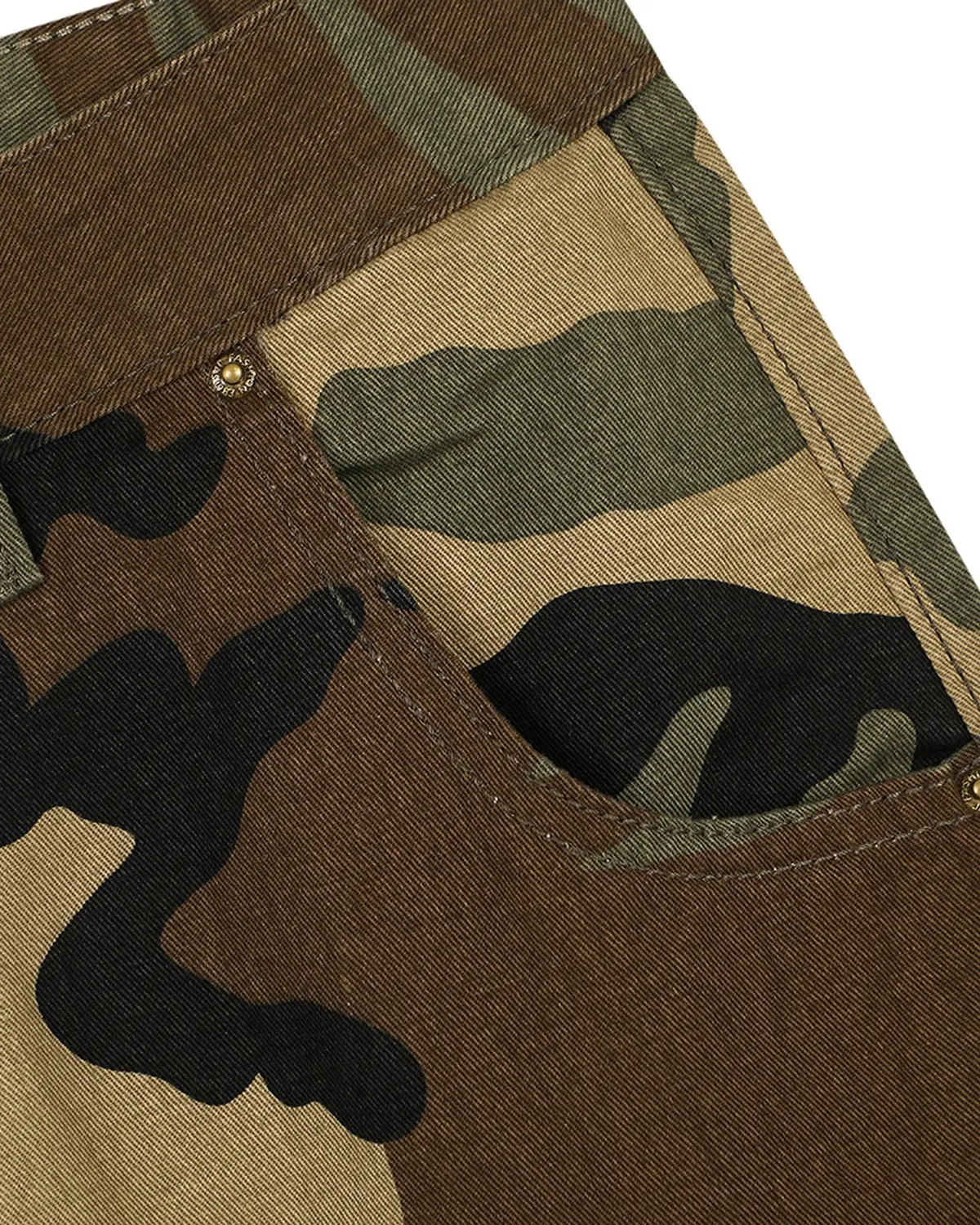Camo Cargo Longline Shorts | Inflation Streetwear - Image 8