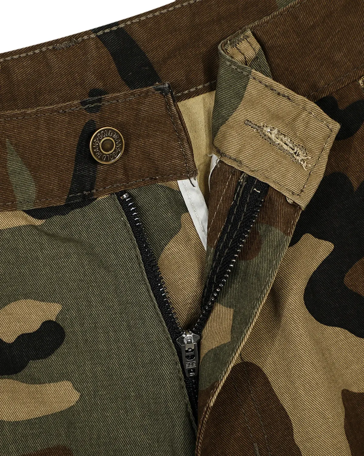 Camo Cargo Longline Shorts | Inflation Streetwear - Image 9