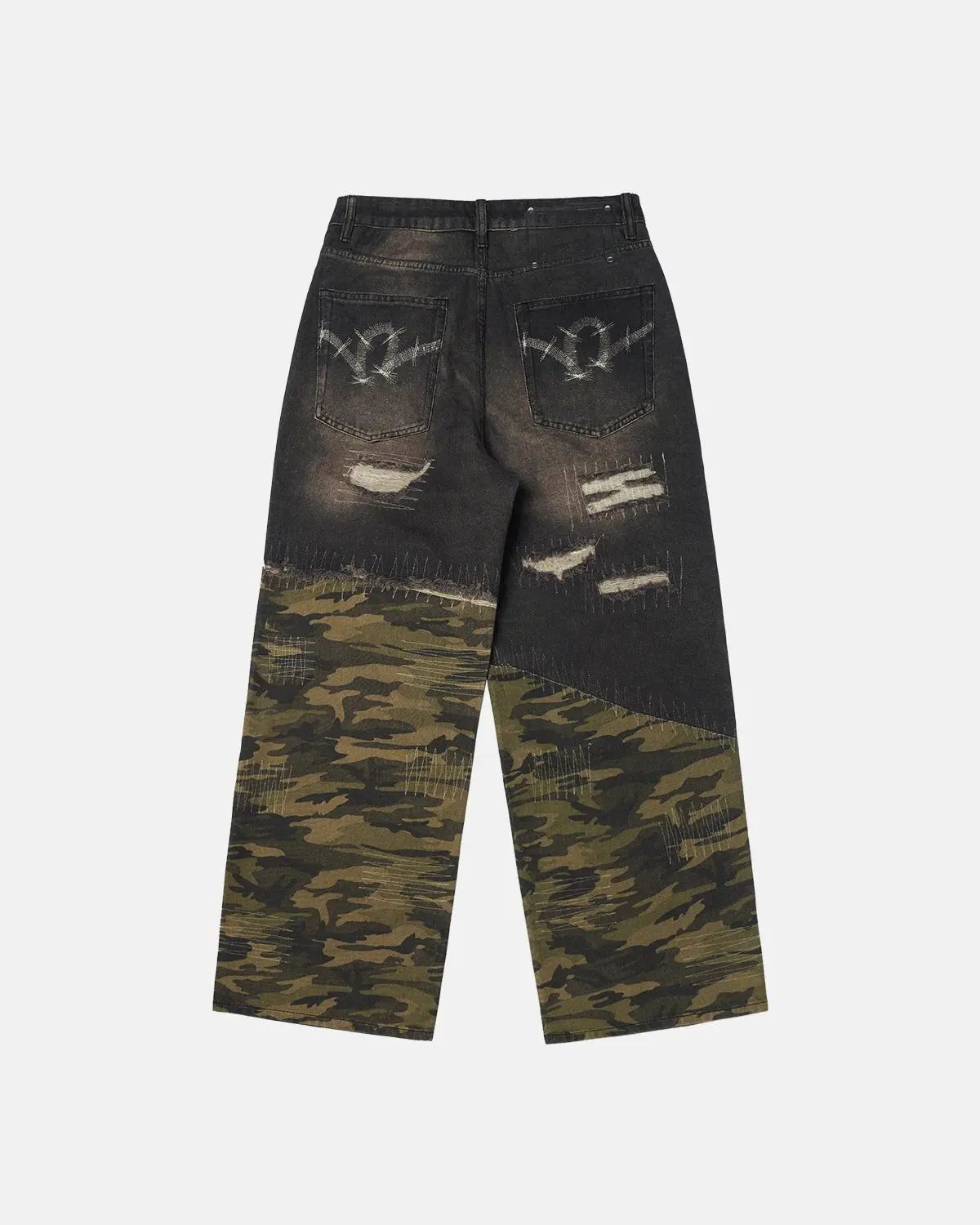 Camo Digital Printing Baggy Jeans | Inflation Streetwear - Image 7