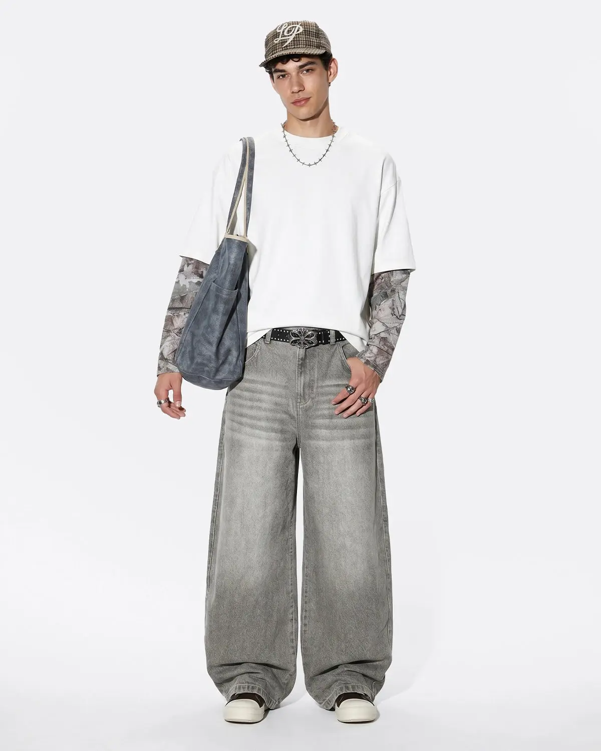 Camo Layered Oversized T-Shirt | Inflation Streetwear - Image 3