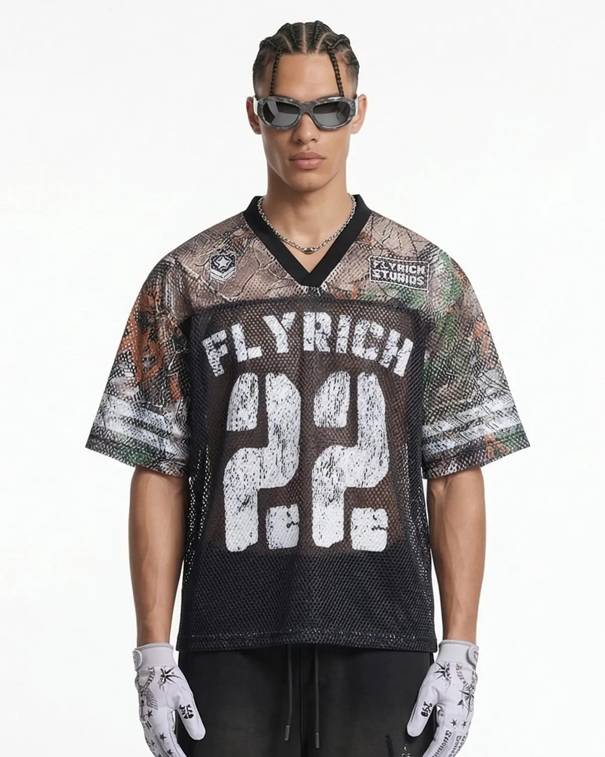 Camo Mesh Digital Print Jersey Tee | Inflation Streetwear - Image 7