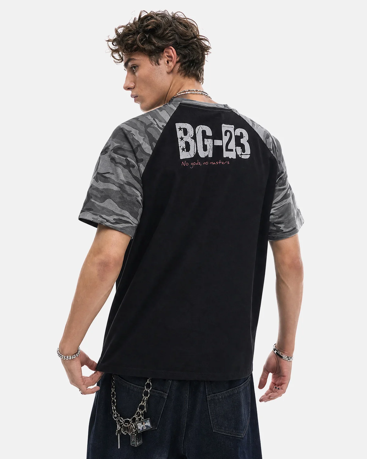 Camo Sleeve Graphic Boxy T-Shirt | Inflation Streetwear - Image 6